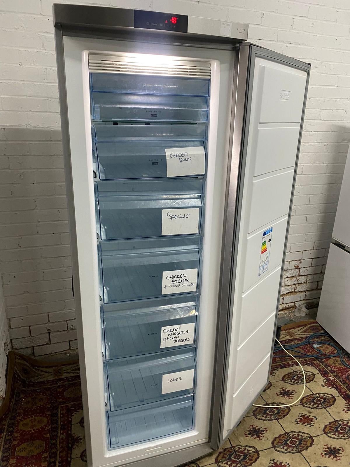 AEG Stainless Standing Freezer For Sale