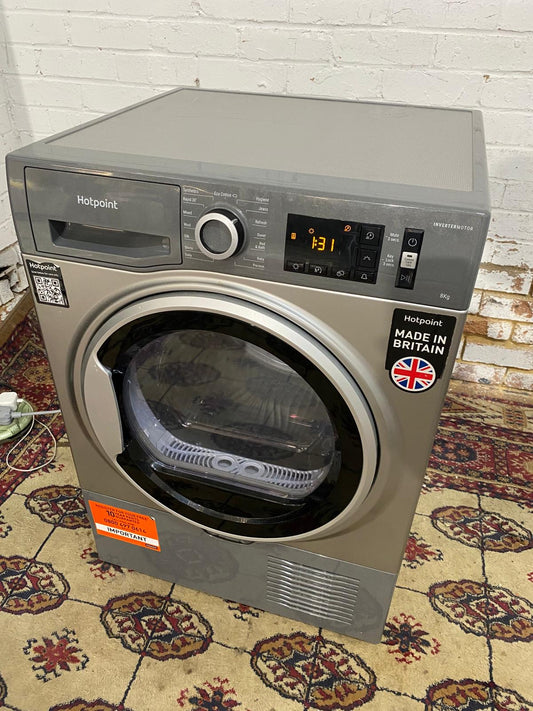 HotPoint Grey Silver Condenser Dryer For Sale