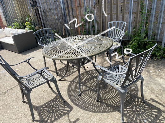 Beautiful  Garden Patio Set Round Table With 4 Chairs