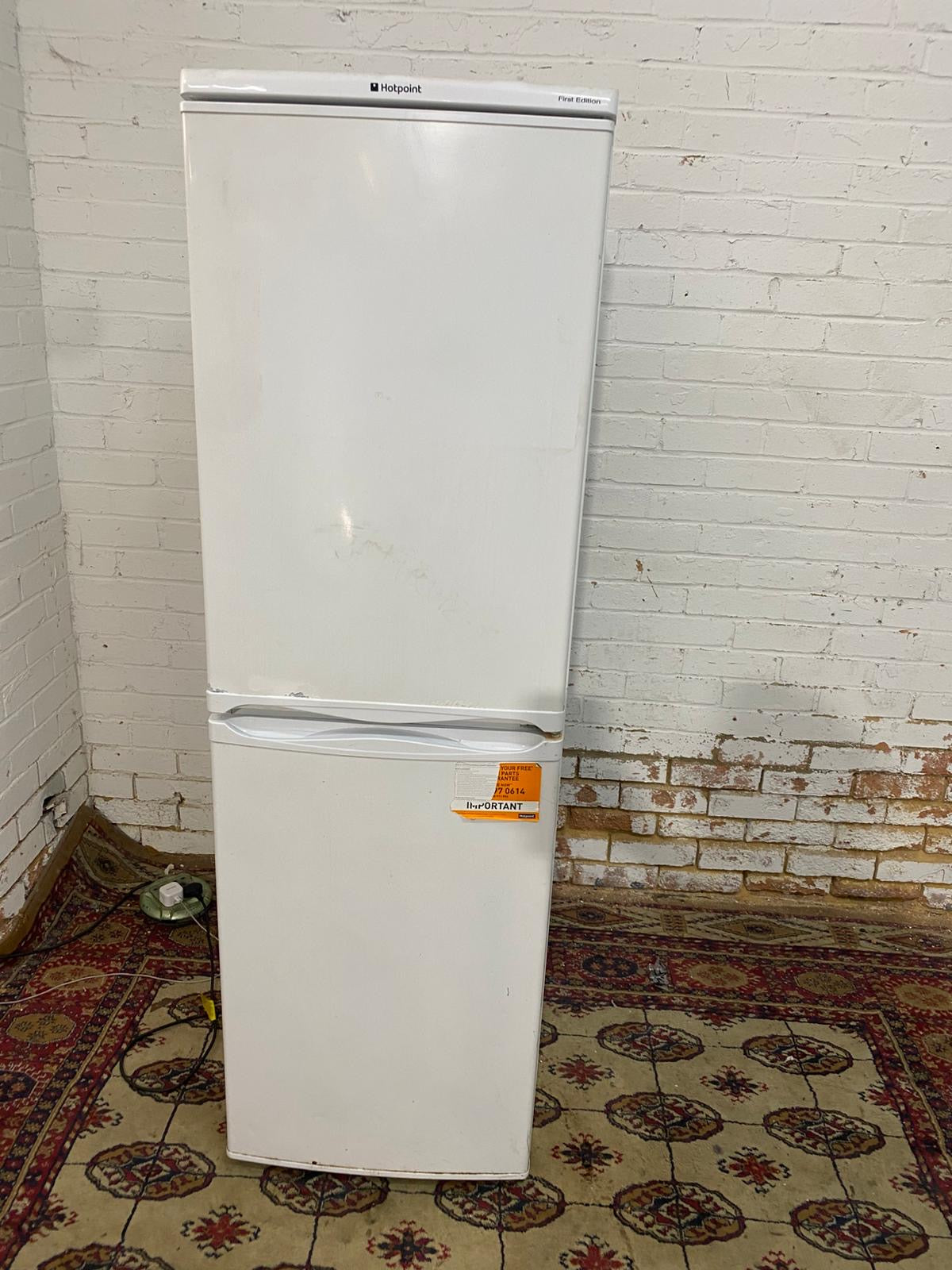 Tall HotPoint White Fridge Freezer For Sale