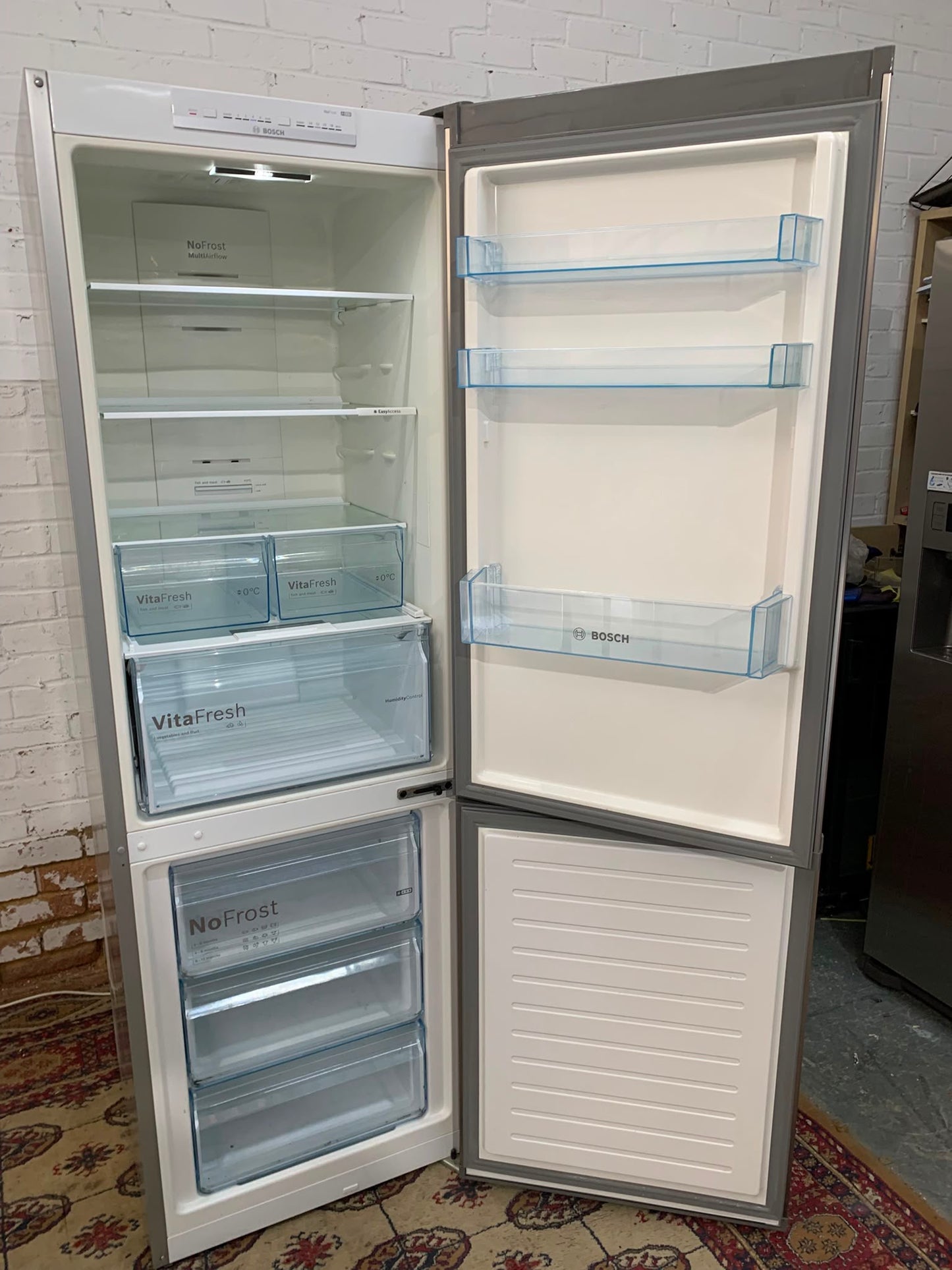 Bosch Stainless Steel Fridge Freezer For Sale