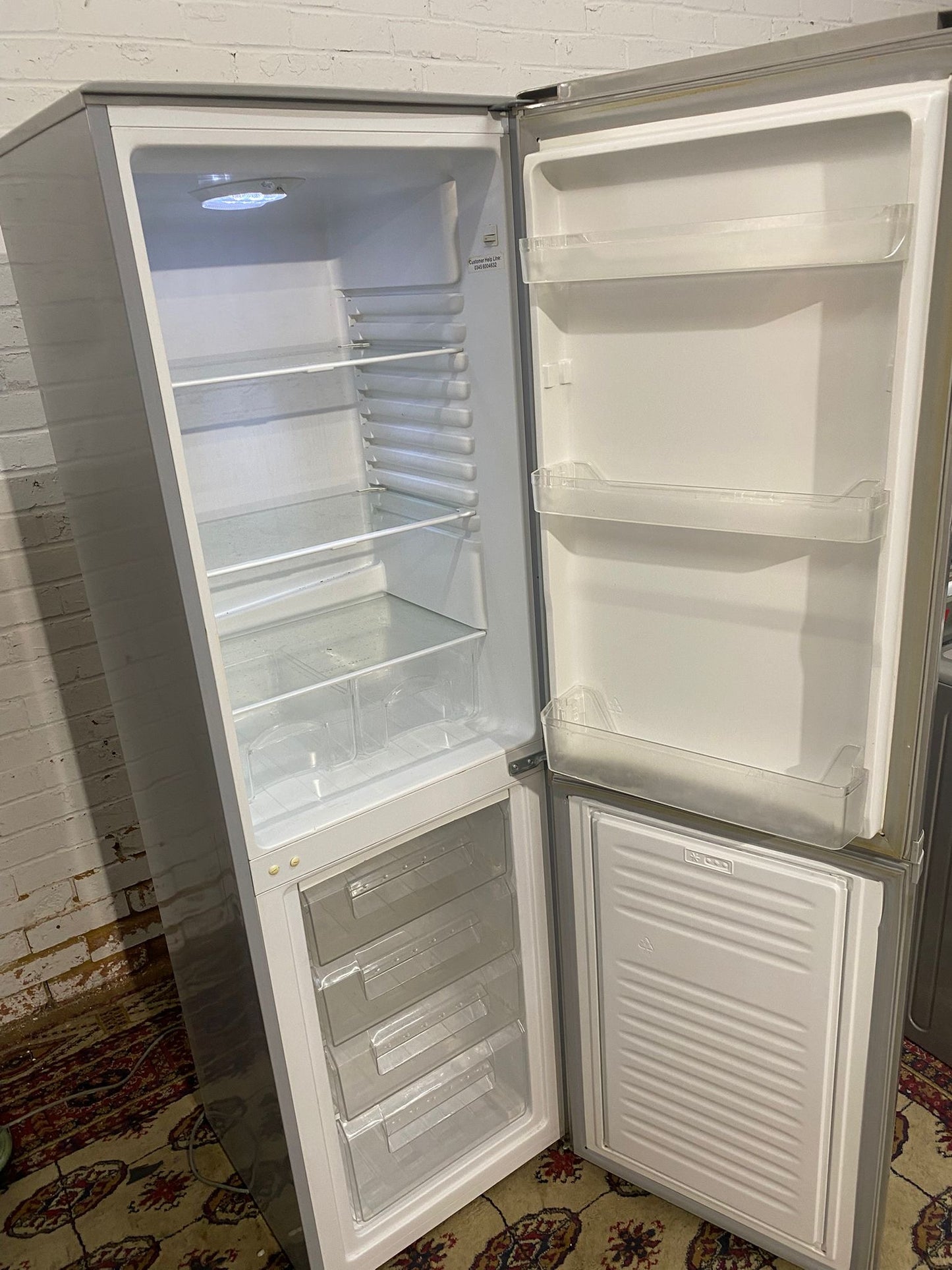 175CM Tall Bush Grey Fridge Freezer For Sale