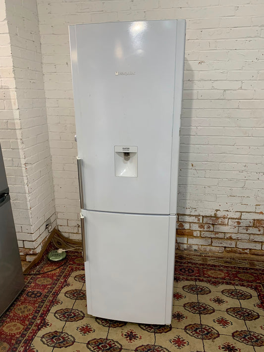Tall HotPoint White Fridge Freezer With Water Dispenser For Sale