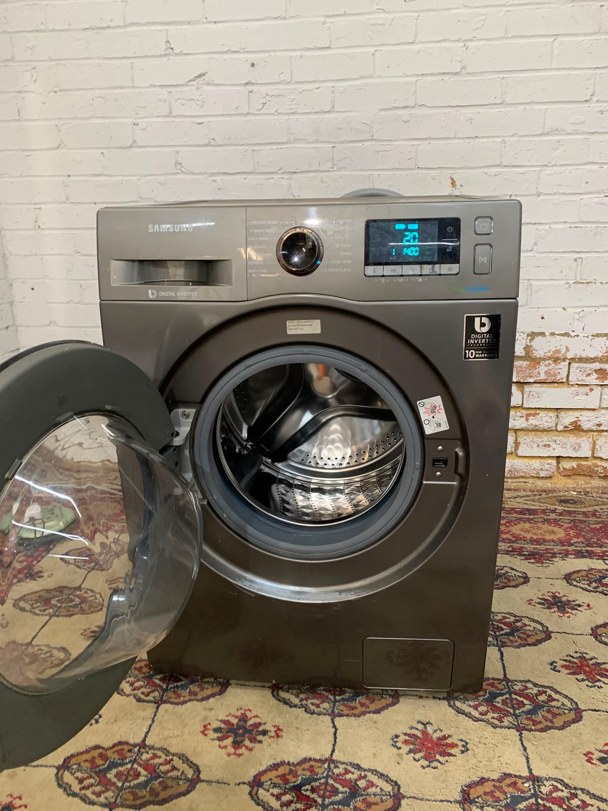 Samsung EcoBubble 9KG Stainless Steel Washing Machine For Sale