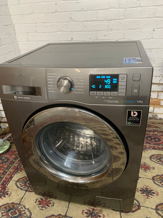 Samsung EcoBubble 9KG Stainless Steel Washing Machine