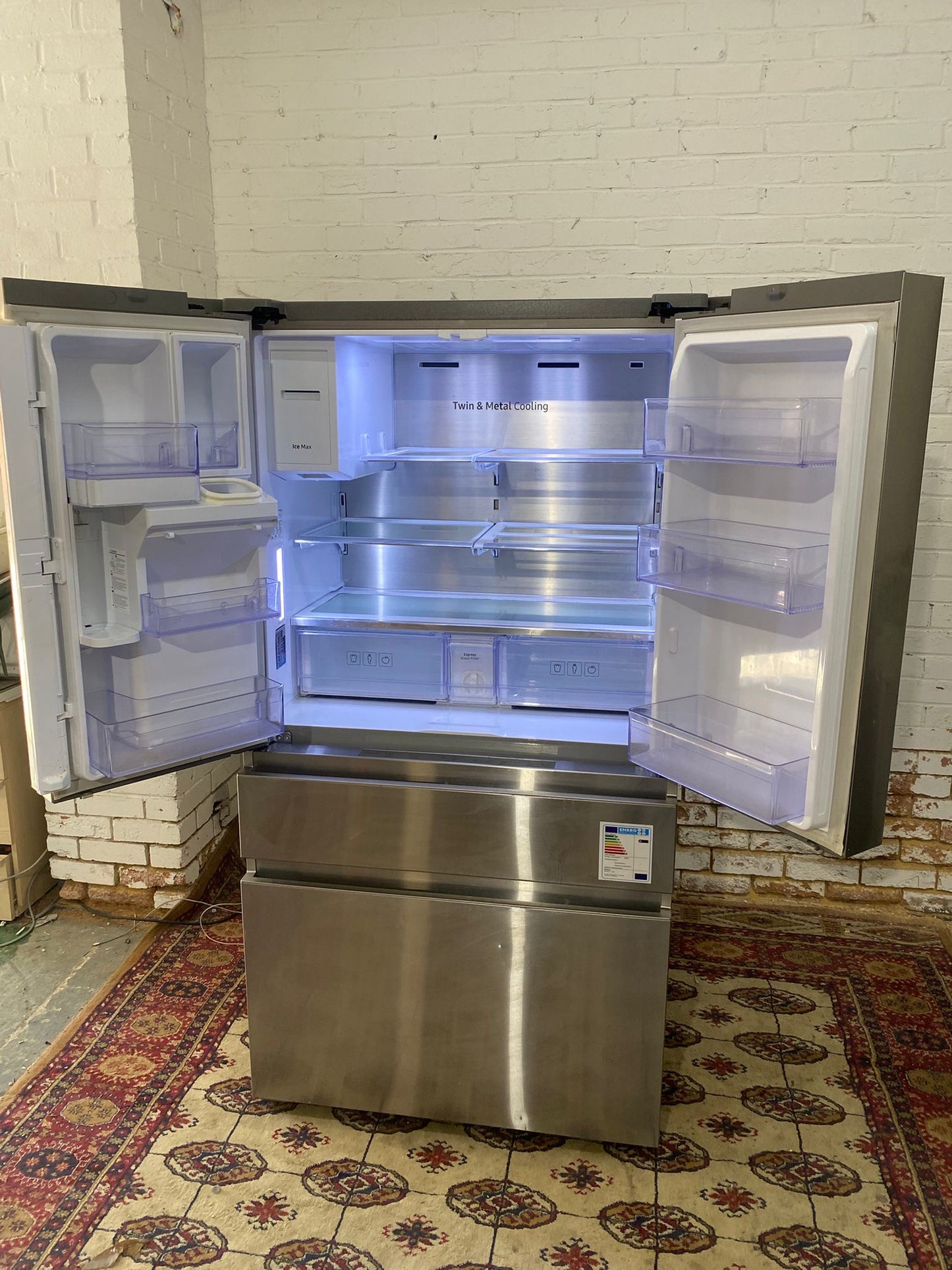Samsung Stainless Steel French Style 4Doors American Fridge Freezer For Sale
