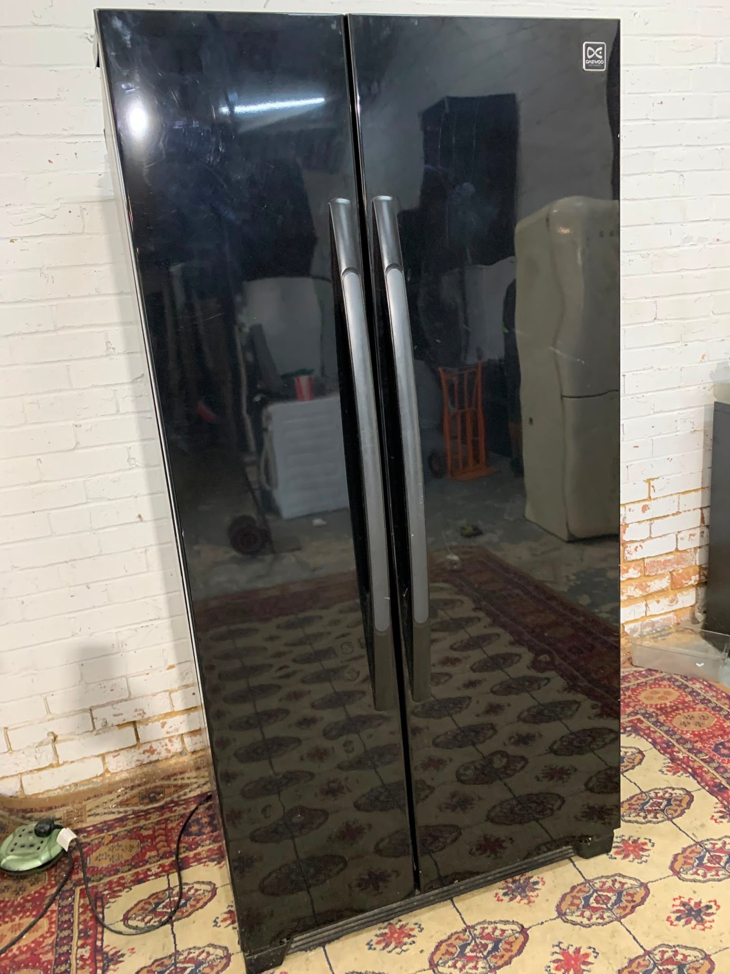 ✅🚚Daewoo Black Non Plumb American Fridge Freezer For Sale