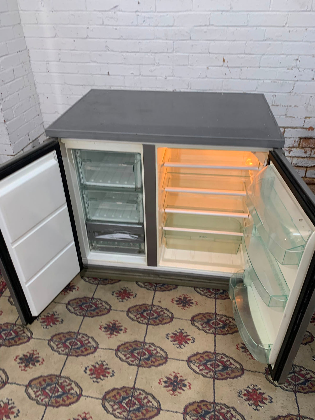 Zanussi Stainless Steel Combine Under Counter Fridge Freezer For Sale