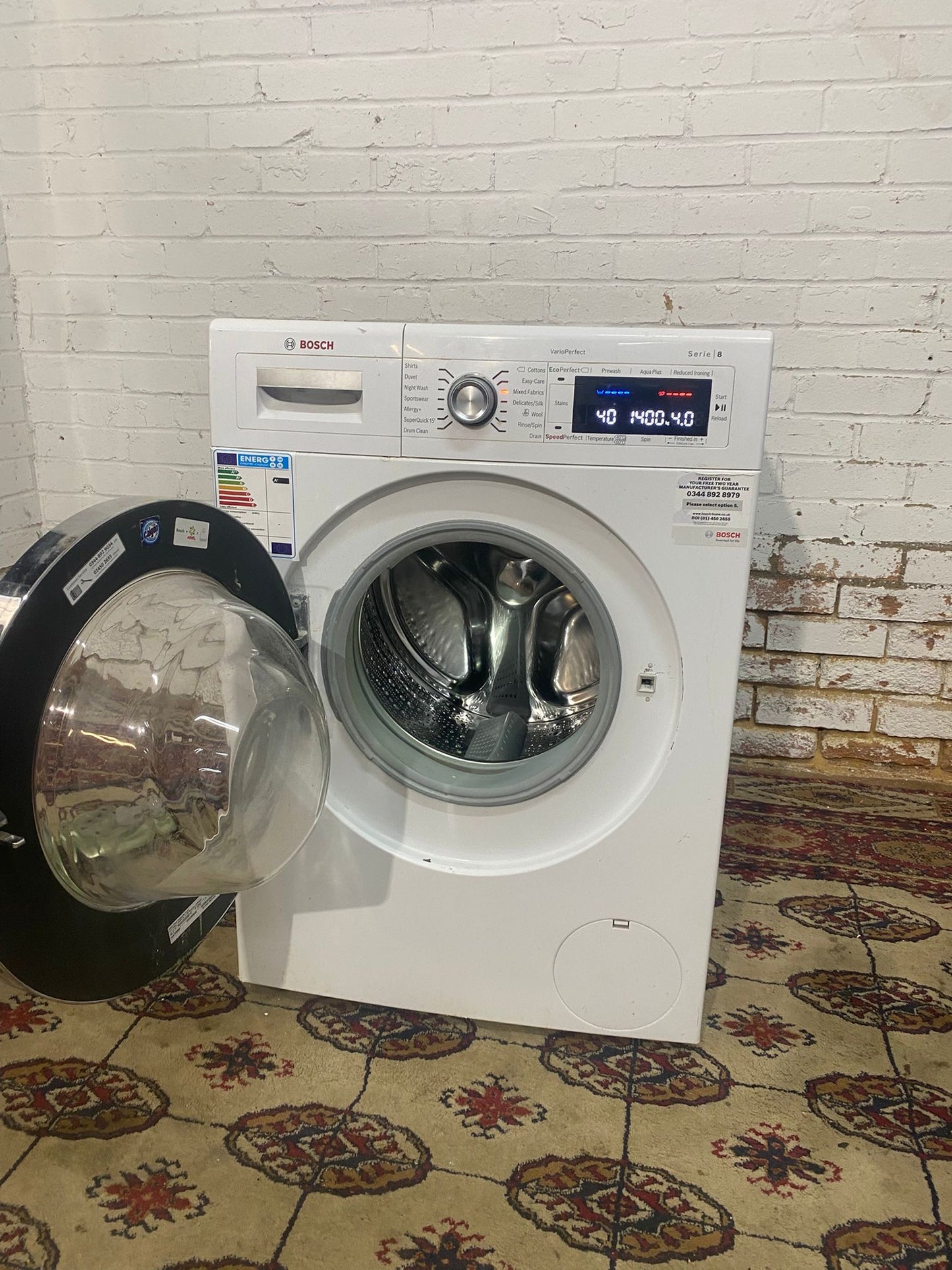 Bosch Series 8 Washing Machine For Sale