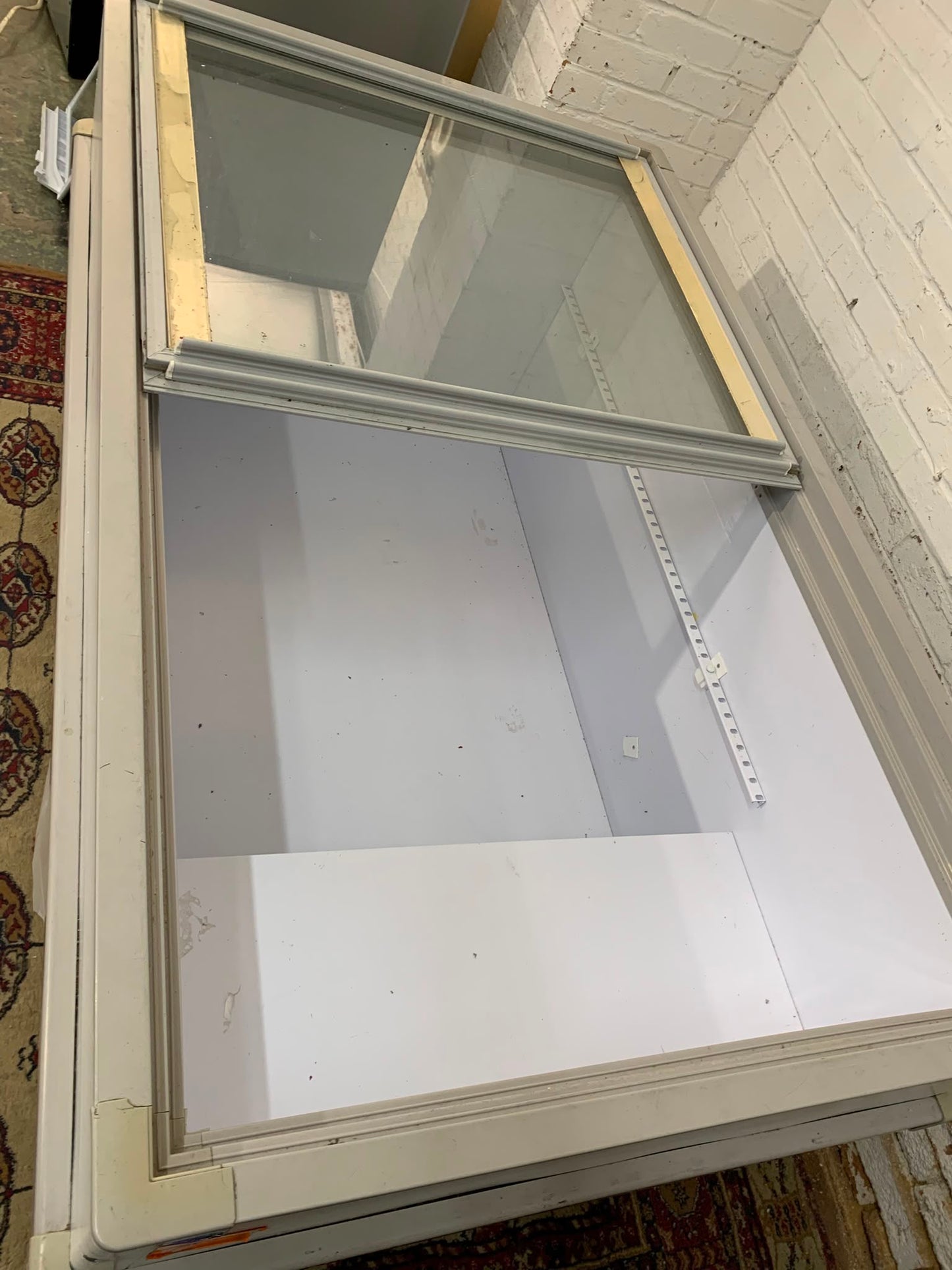 Long Commercial Glass Chest Freezer For Sale