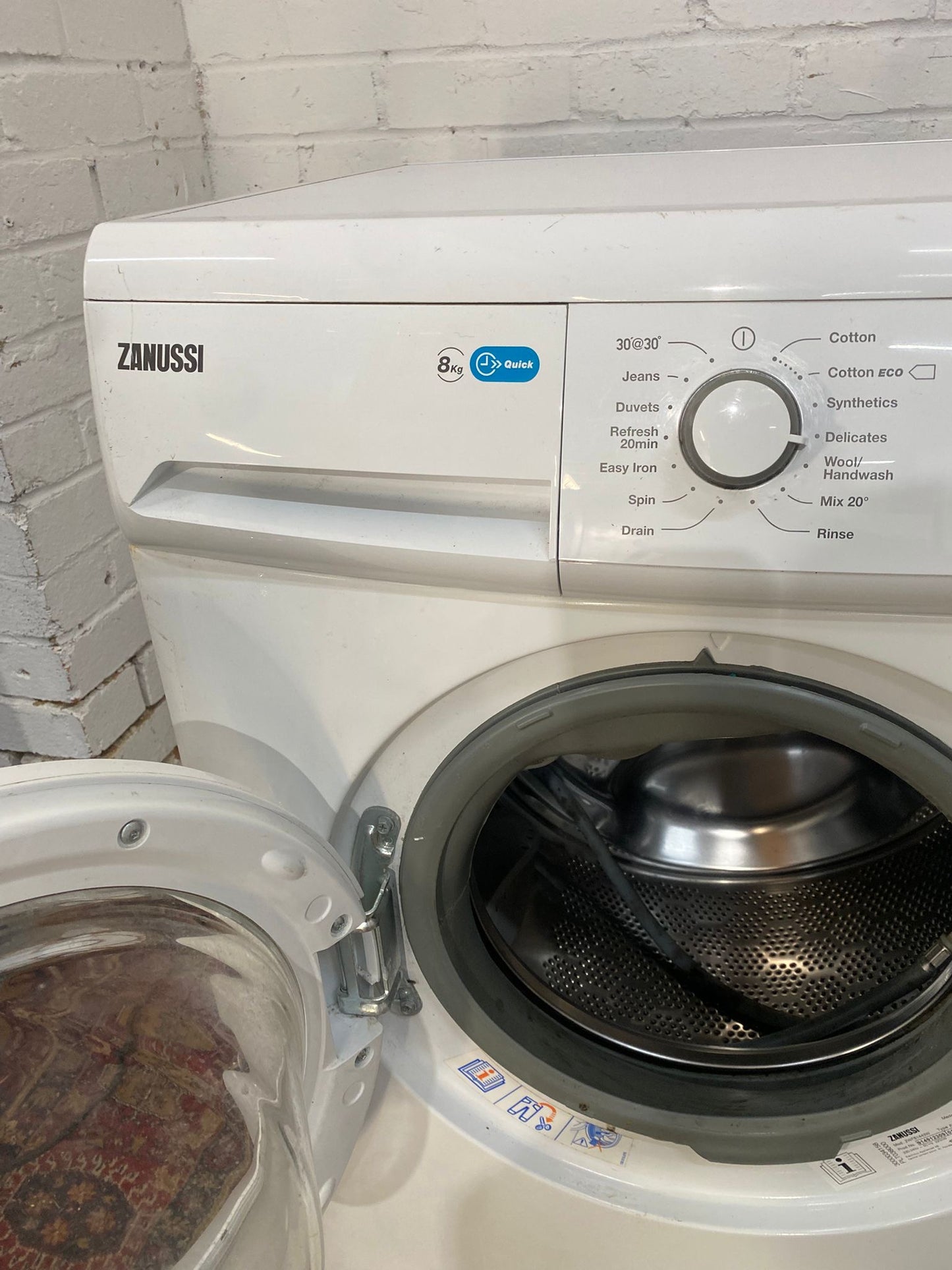 Zanussi 8KG Washing Machine For Sale