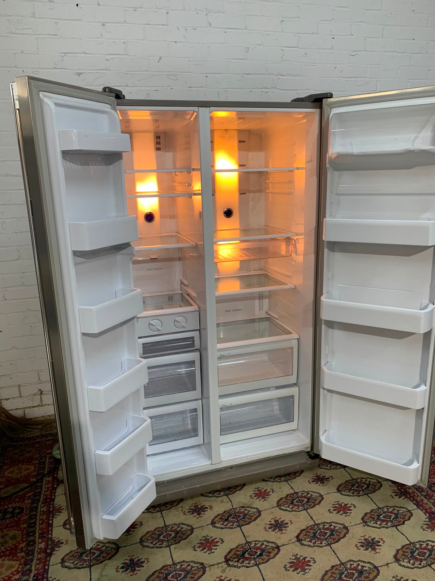 Samsung Stainless Steel Double Door American Fridge Freezer For Sale