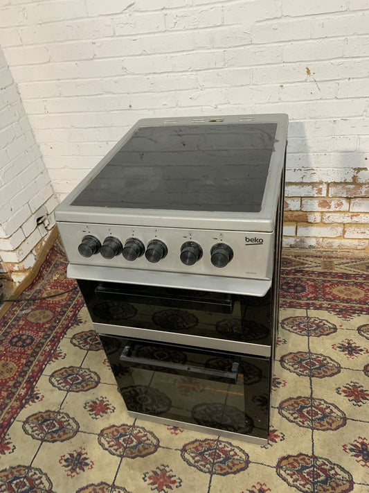 Beko Grey 50CM Electric Ceramic Cooker
