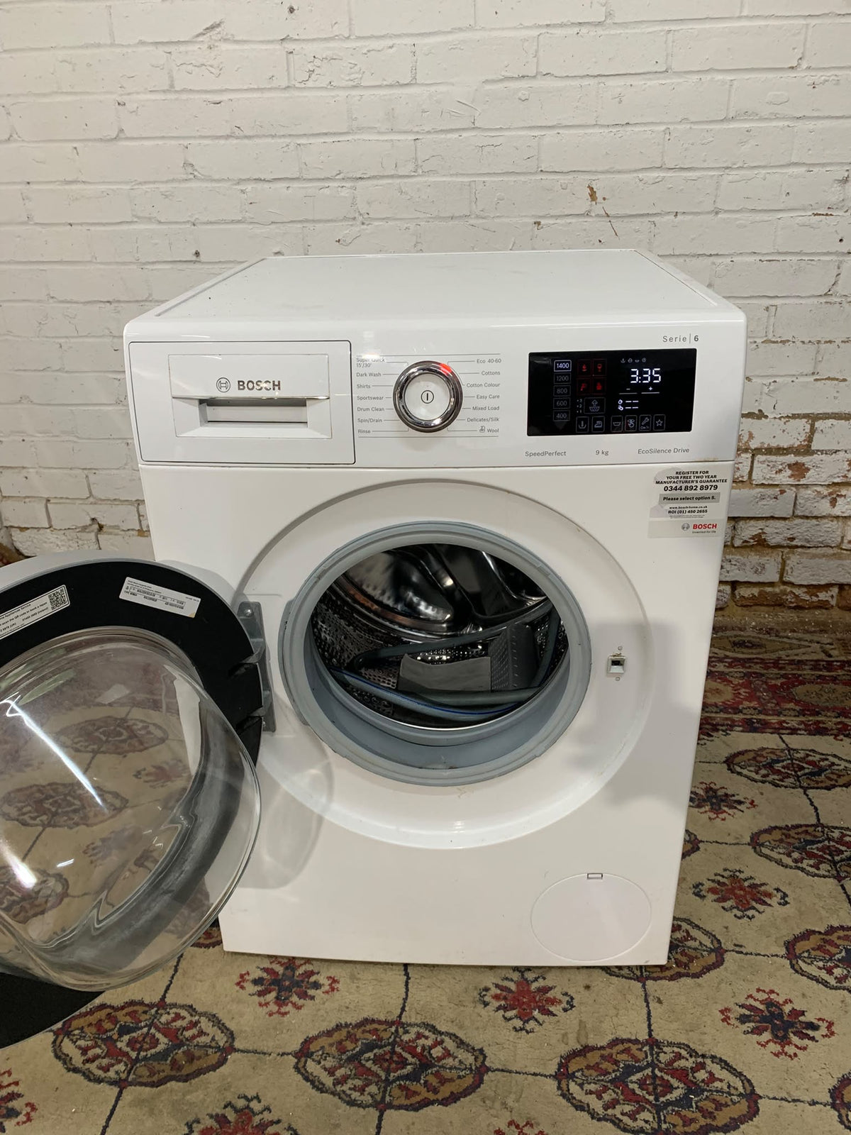 BOSCH SERIES 6 Fully Loaded 9KG Washing Machine (video available)
