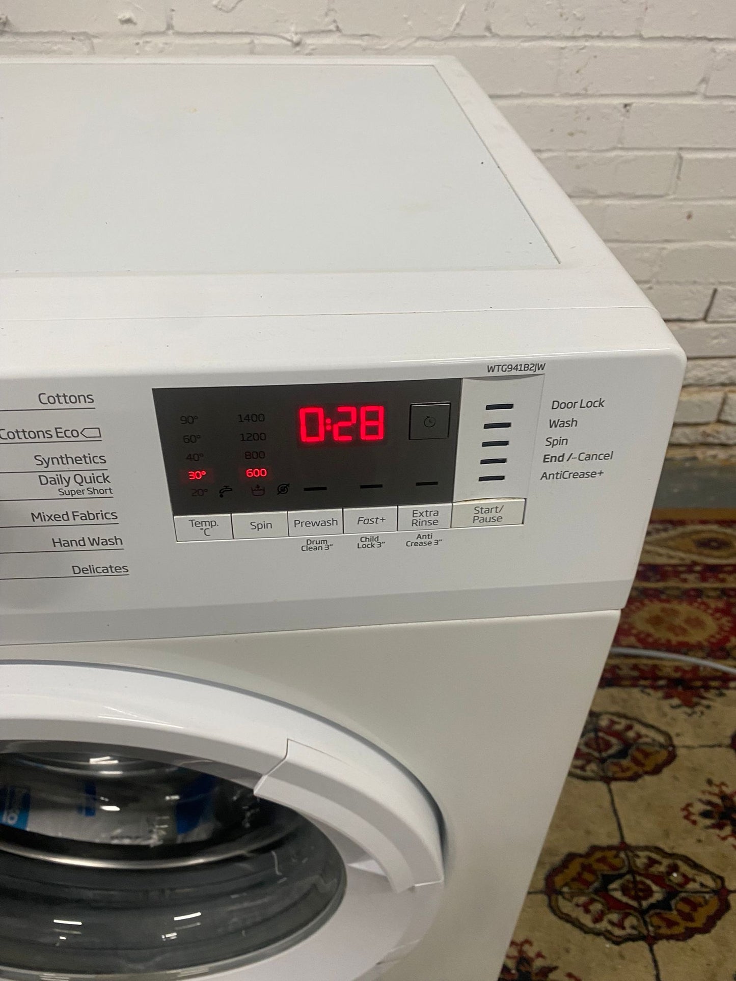 Beko 9KG Washing Machine For Sale