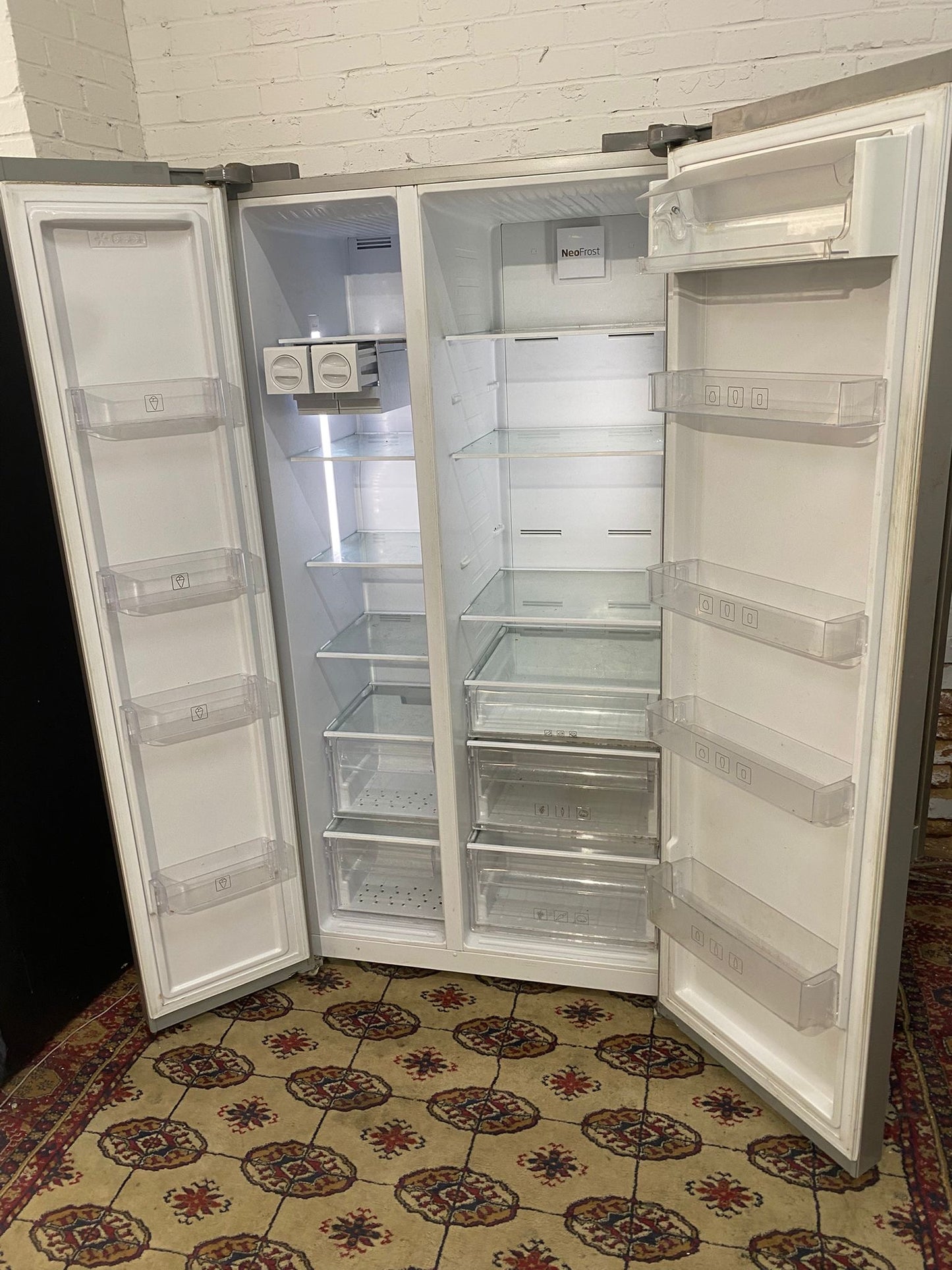 Beko Grey NonPlumb American Fridge Freezer For Sale