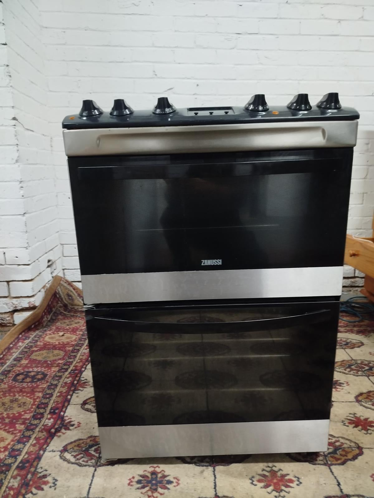Zanussi 60CM Black Electric Cooker With Dual Oven/Grill For Sale