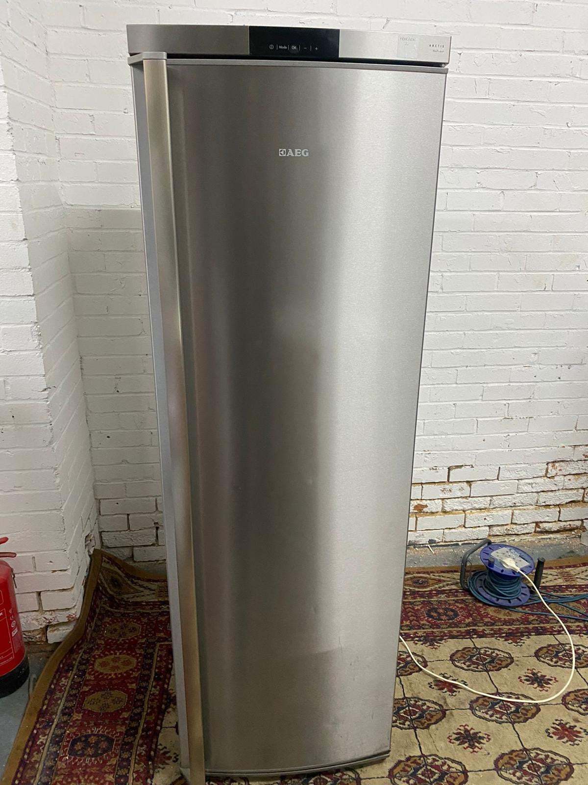 AEG Stainless Standing Freezer For Sale