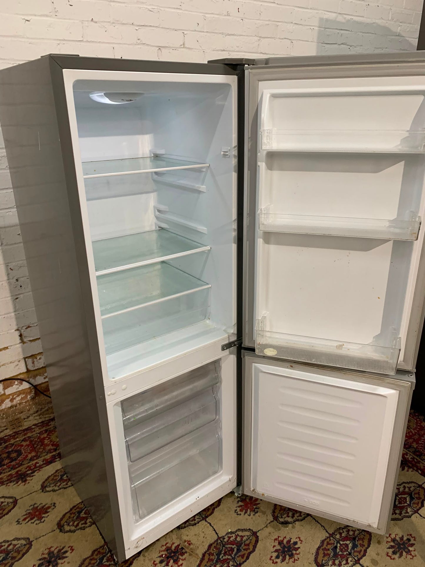 Curreys Grey Medium Fridge Freezer For Sale