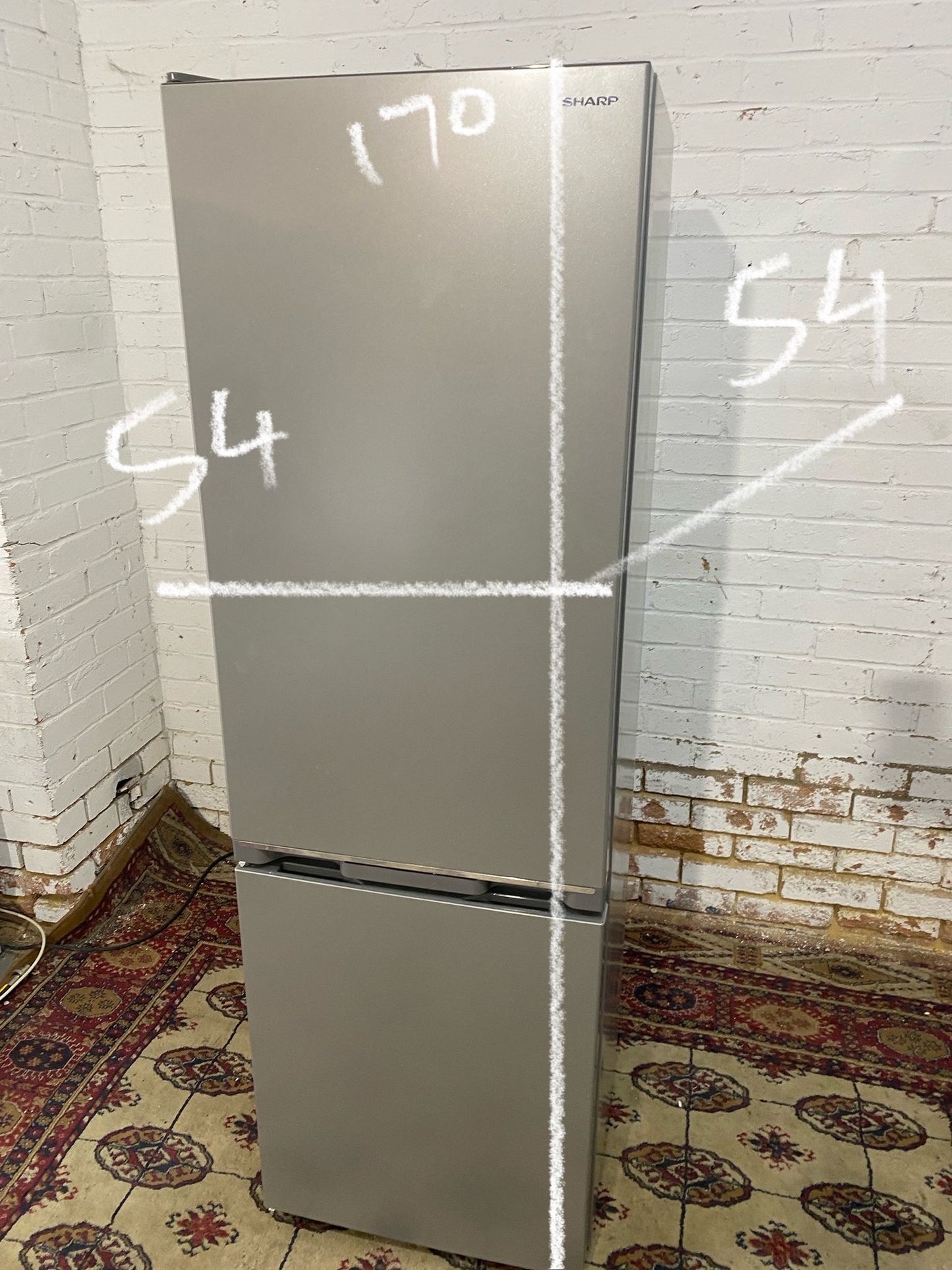 Beautiful Sharp Grey Fridge Freezer For Sale
