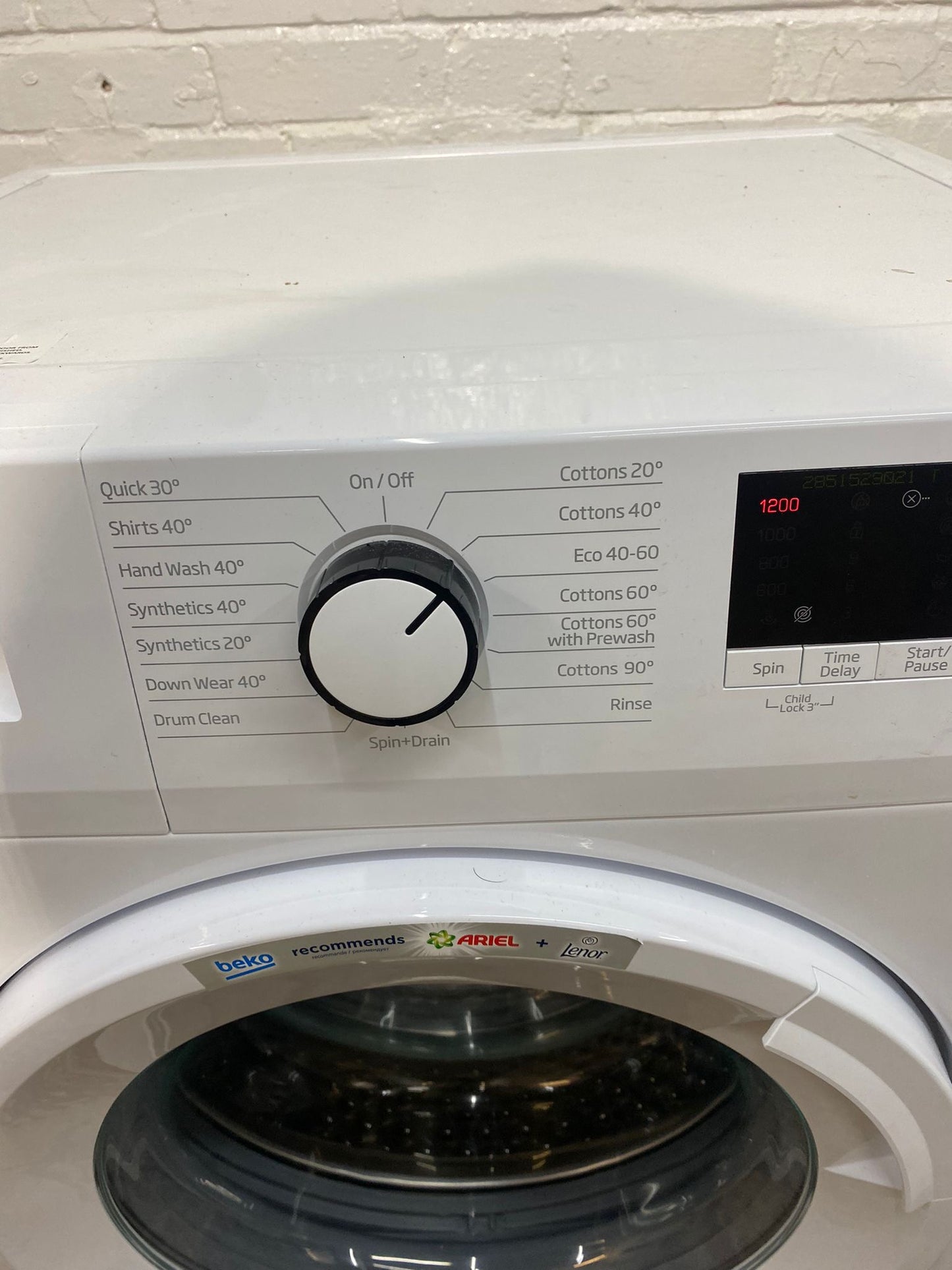 Beautiful Beko White 8KG Washing Machine For Sale