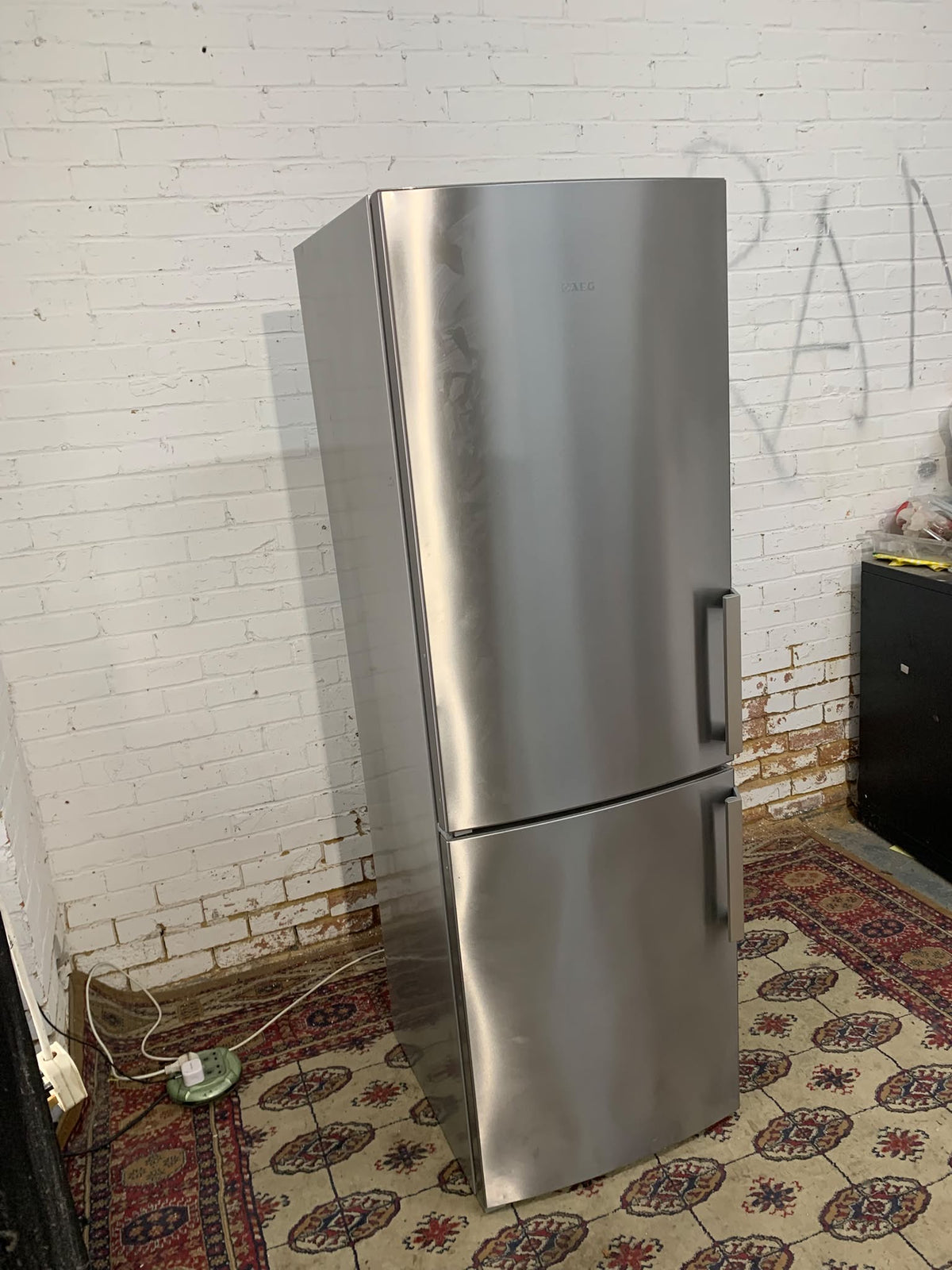 TopBrand AEG Stainless Steel Fridge Freezer