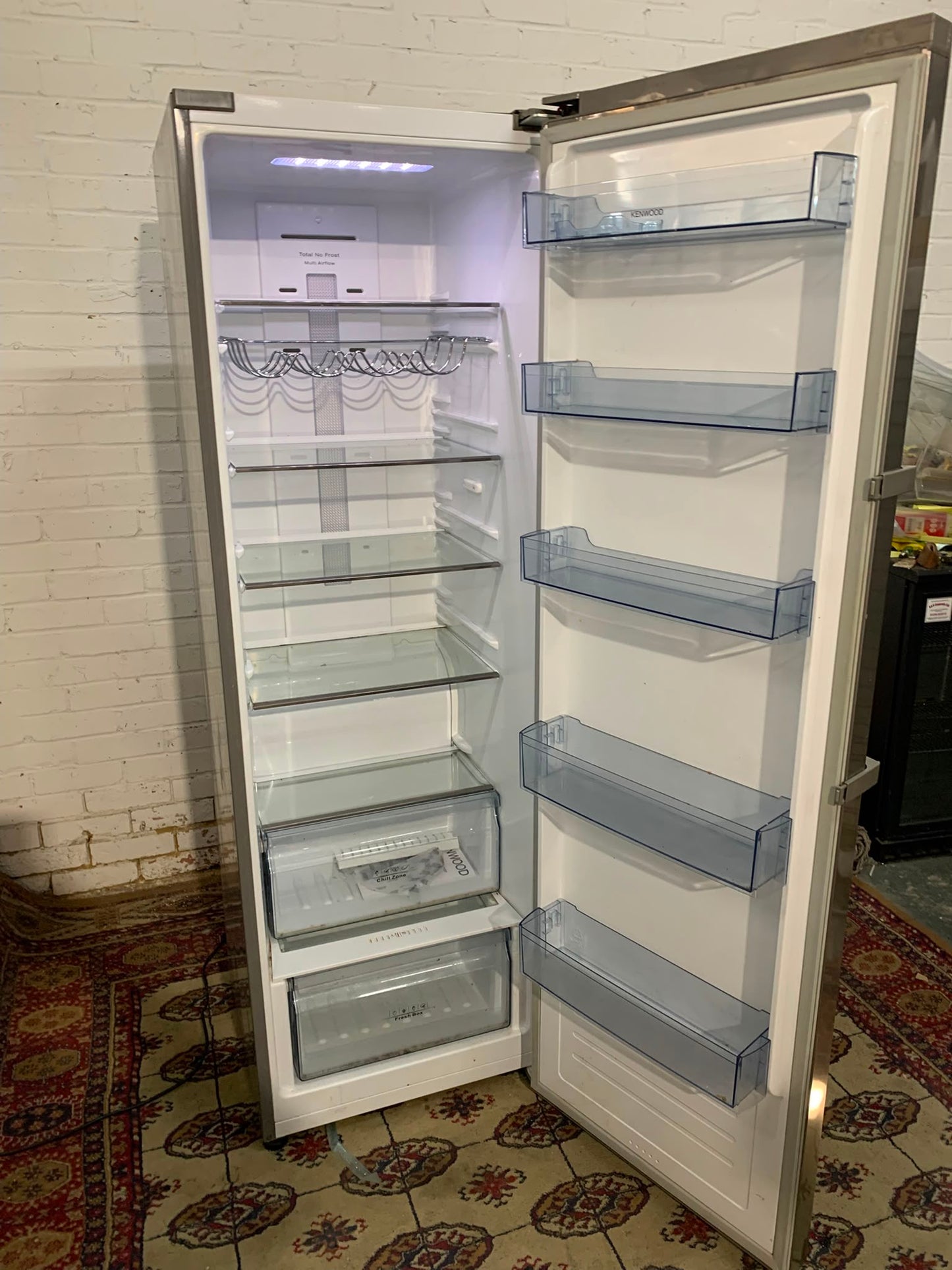 185CM Kenwood Standing Fridge Stainless Steel For Sale