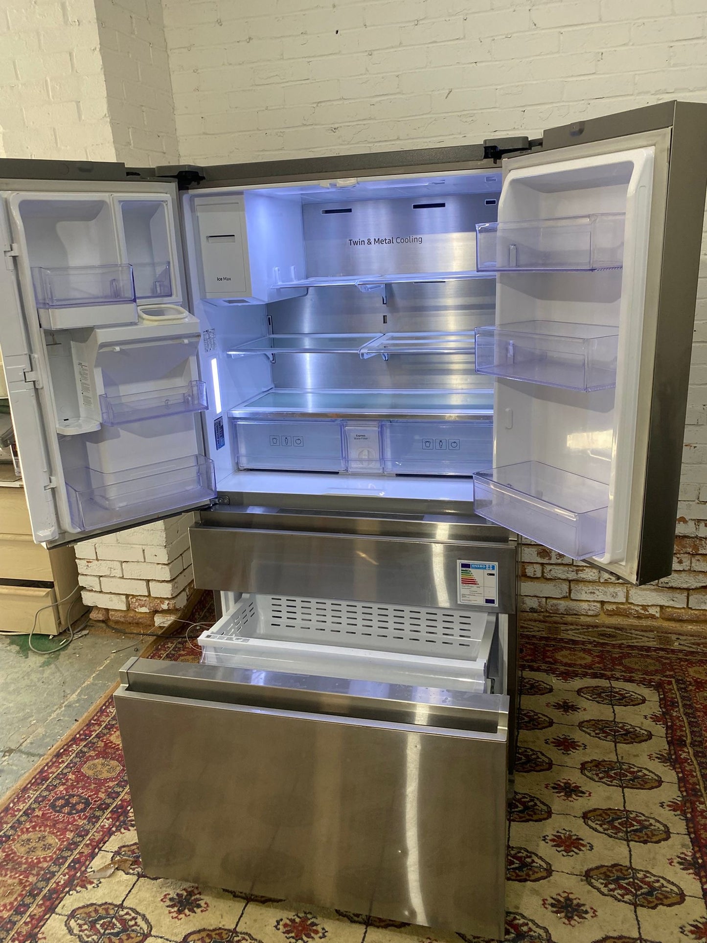 Samsung Stainless Steel French Style 4Doors American Fridge Freezer For Sale