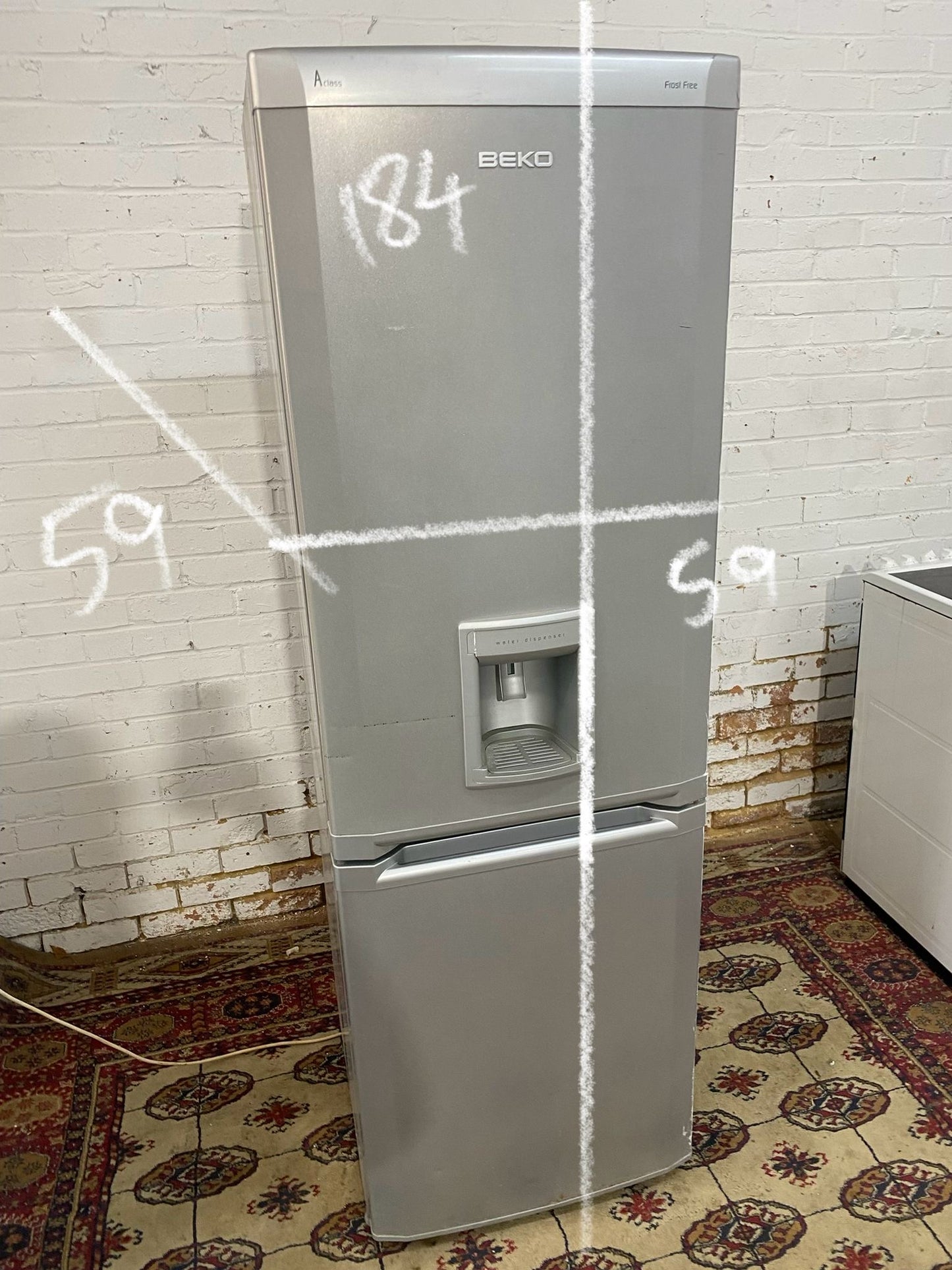 Tall Beko Grey Fridge Freezer For Sale