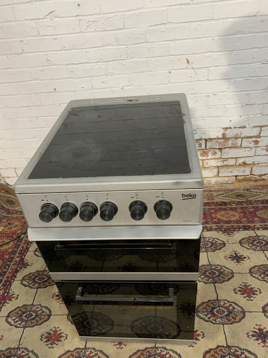 Beko Grey 50CM Electric Ceramic Cooker