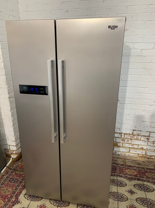 Bush Grey American Double Door Fridge Freezer