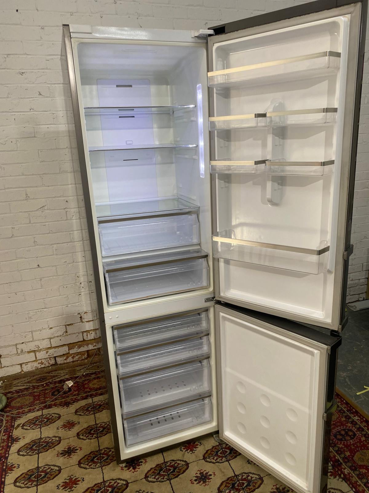 Samsung 2M Tall Digital Inverter Stainless Steel Fridge Freezer For Sale