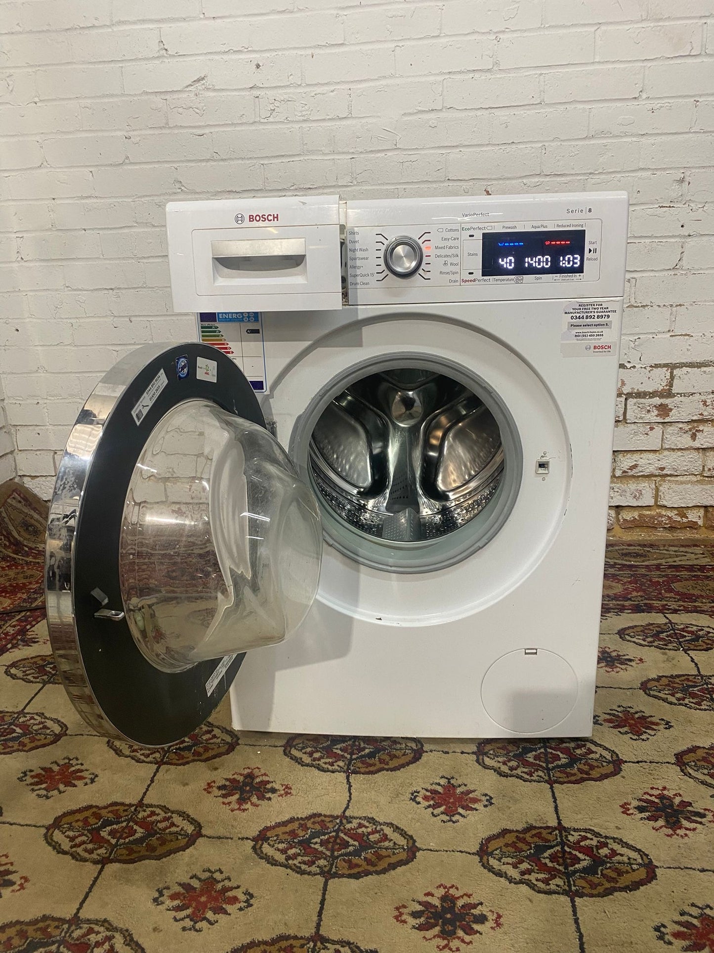 Bosch Series 8 Washing Machine For Sale