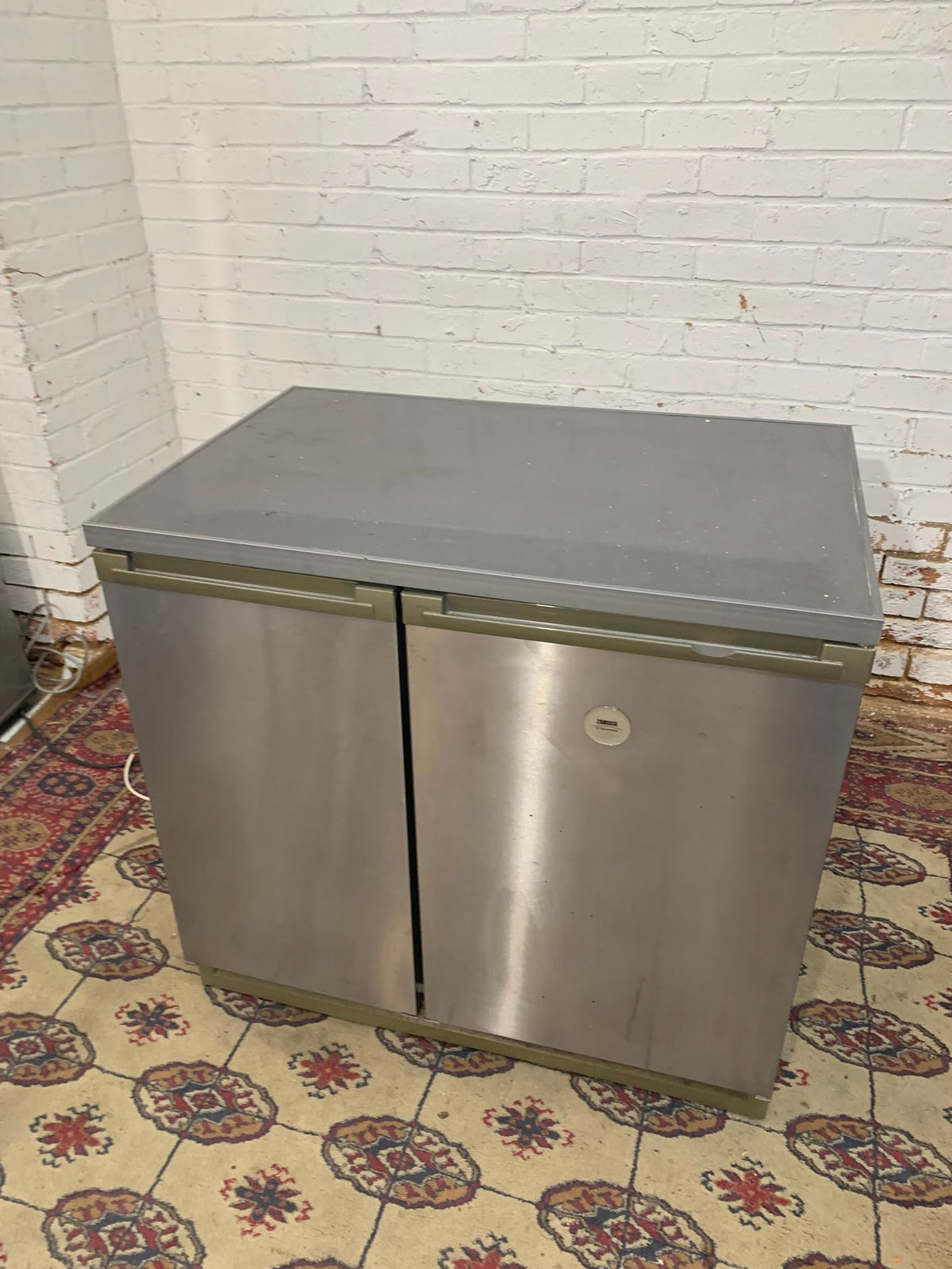 Zanussi Stainless Steel Combine Under Counter Fridge Freezer For Sale