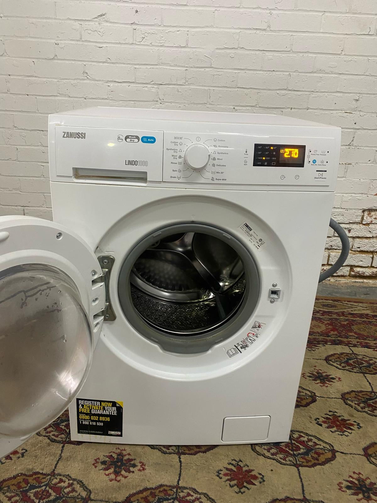 Beautiful TopBrand 7KG Zanussi  Washer Dryer For Sale