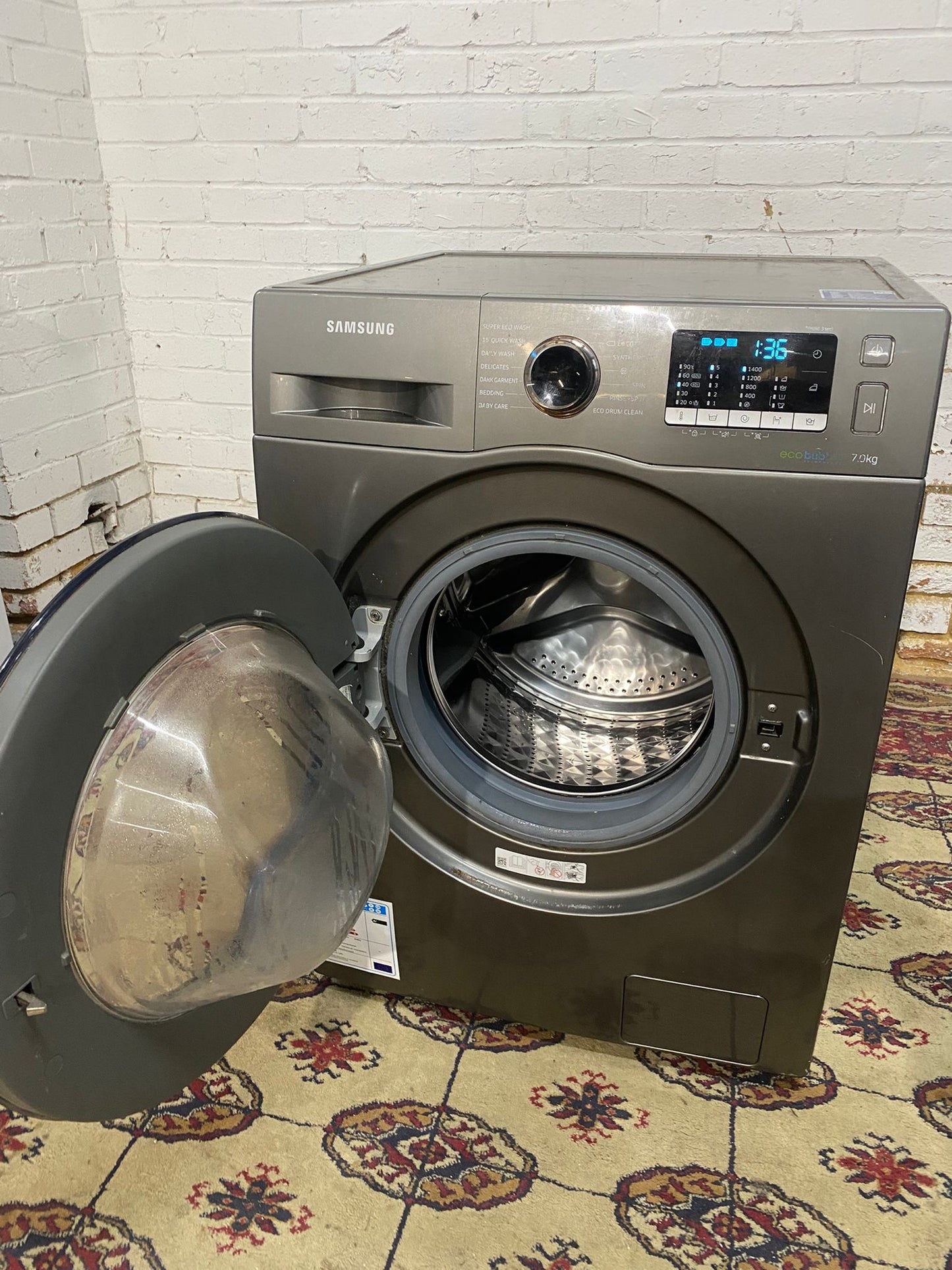 Samsung Digital Inverter Grey Washing Machine For Sale