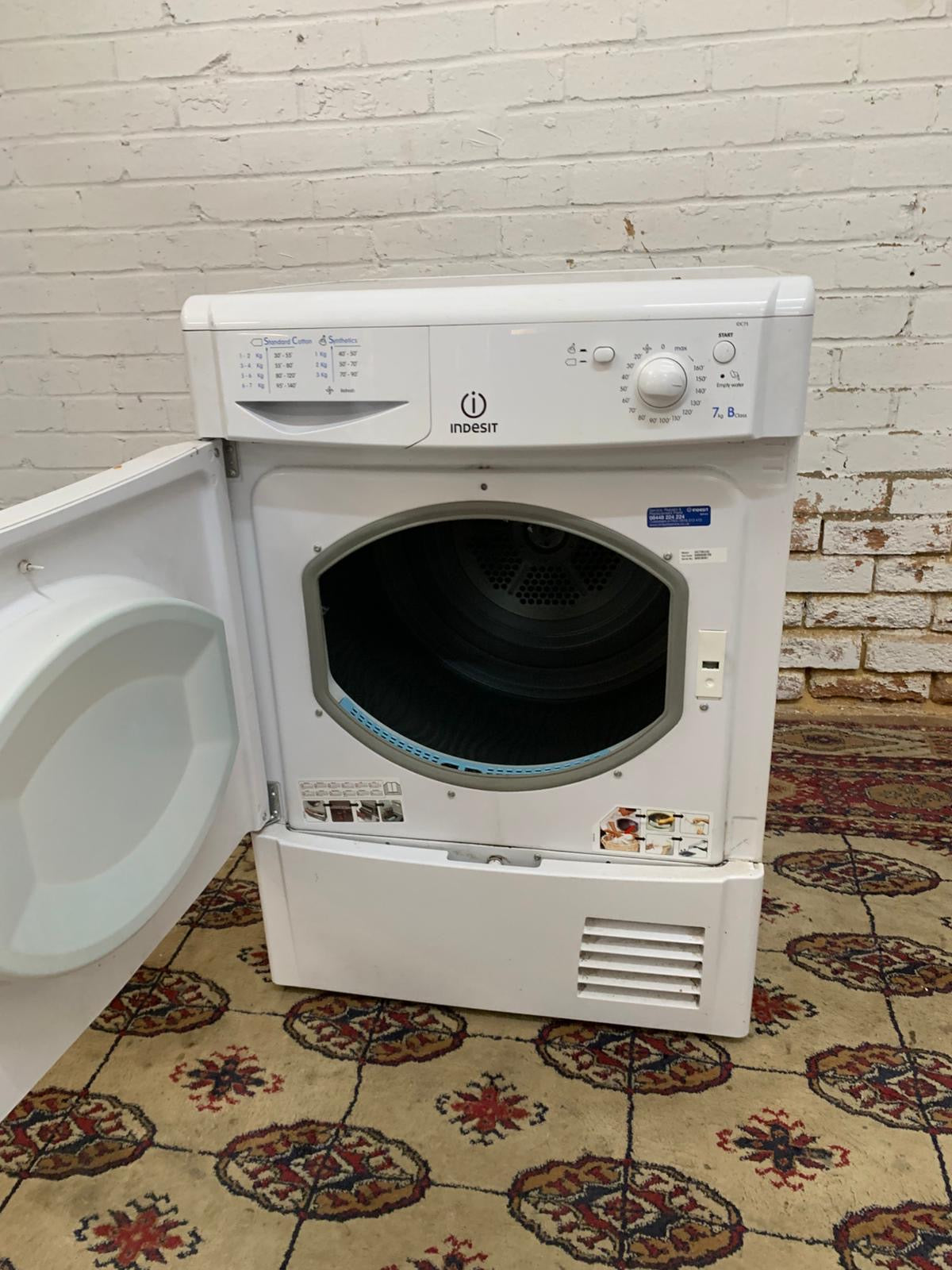 Indesit White  Condenser Dryer For Sale