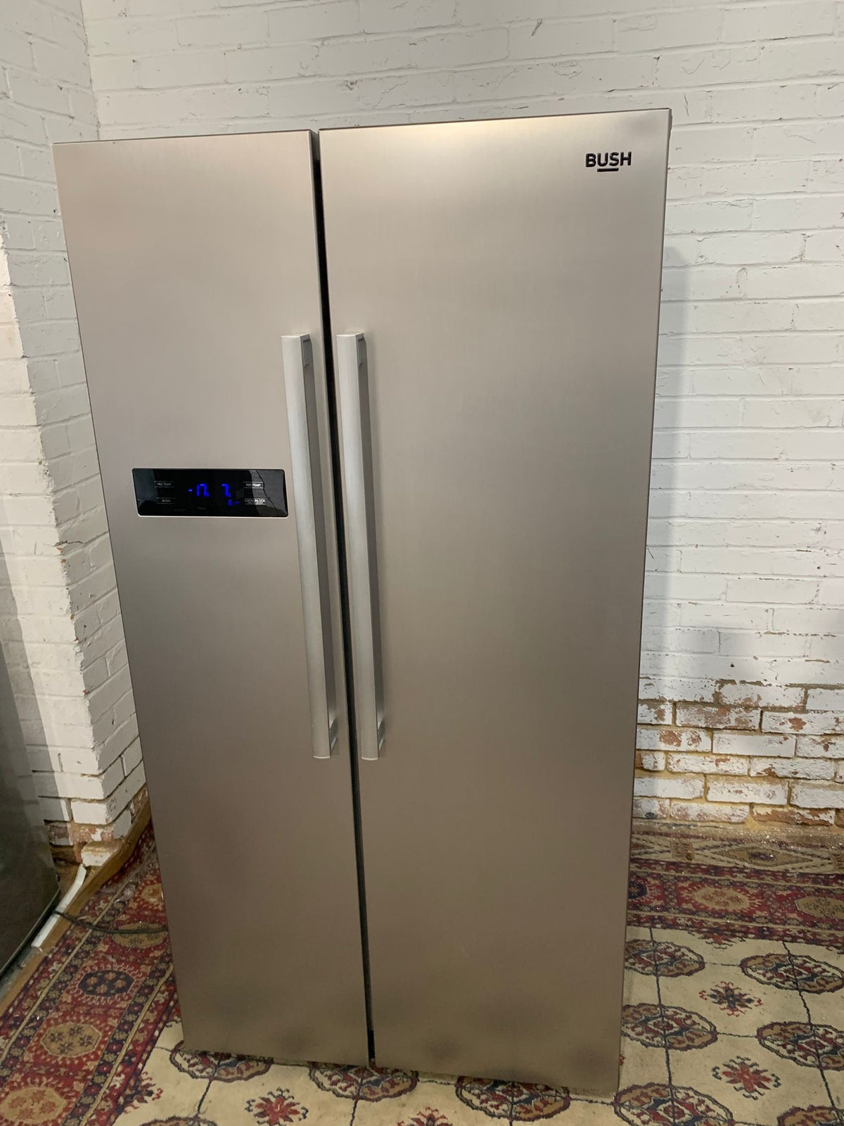 Bush Grey American Double Door Fridge Freezer