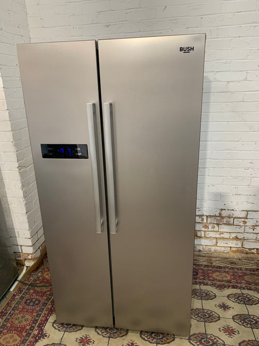 Bush Grey American Double Door Fridge Freezer