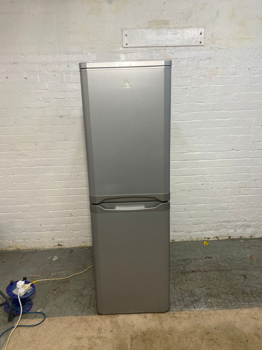 Tall Indesit Grey Fridge Freezer