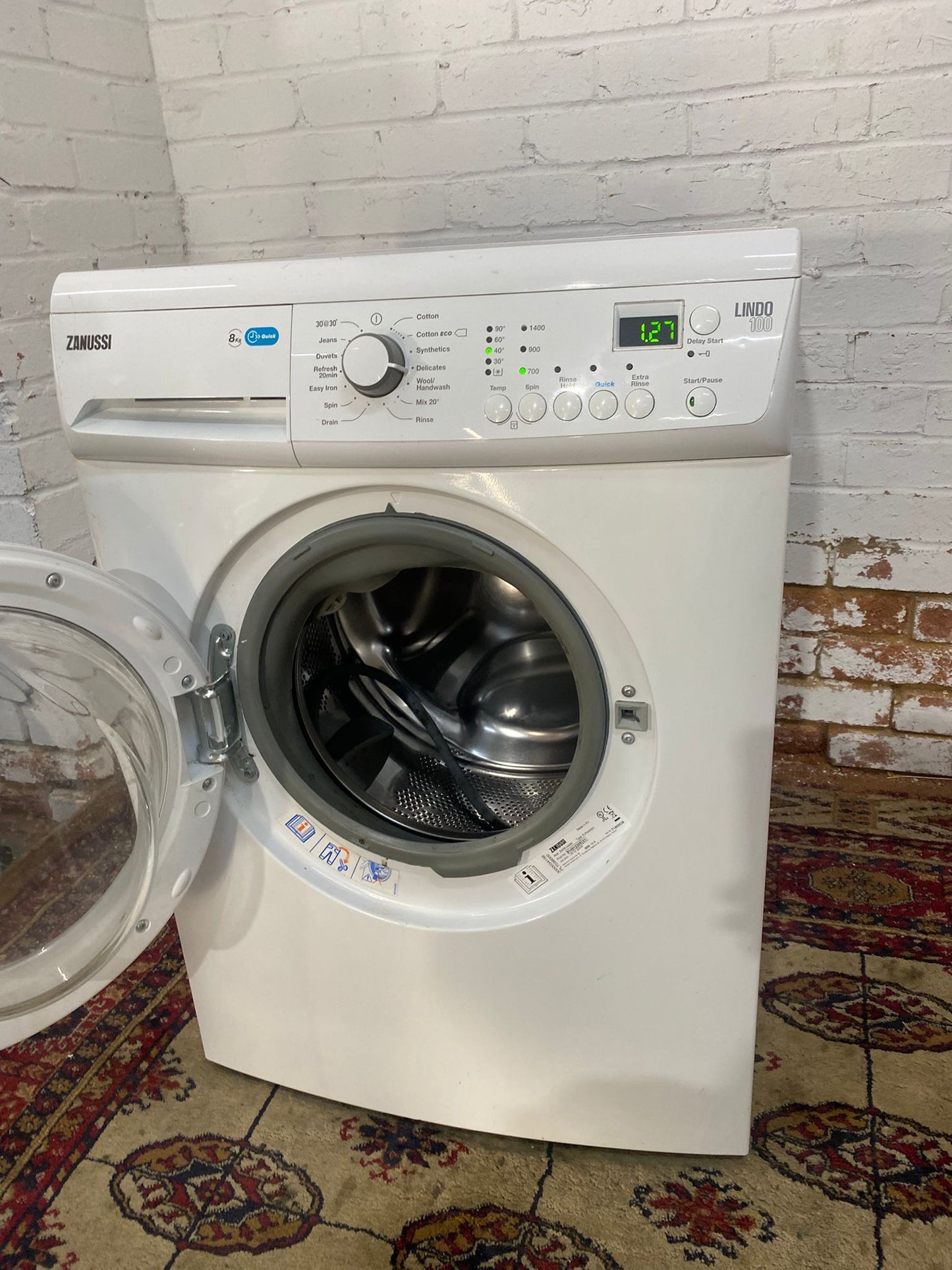 Zanussi 8KG Washing Machine For Sale