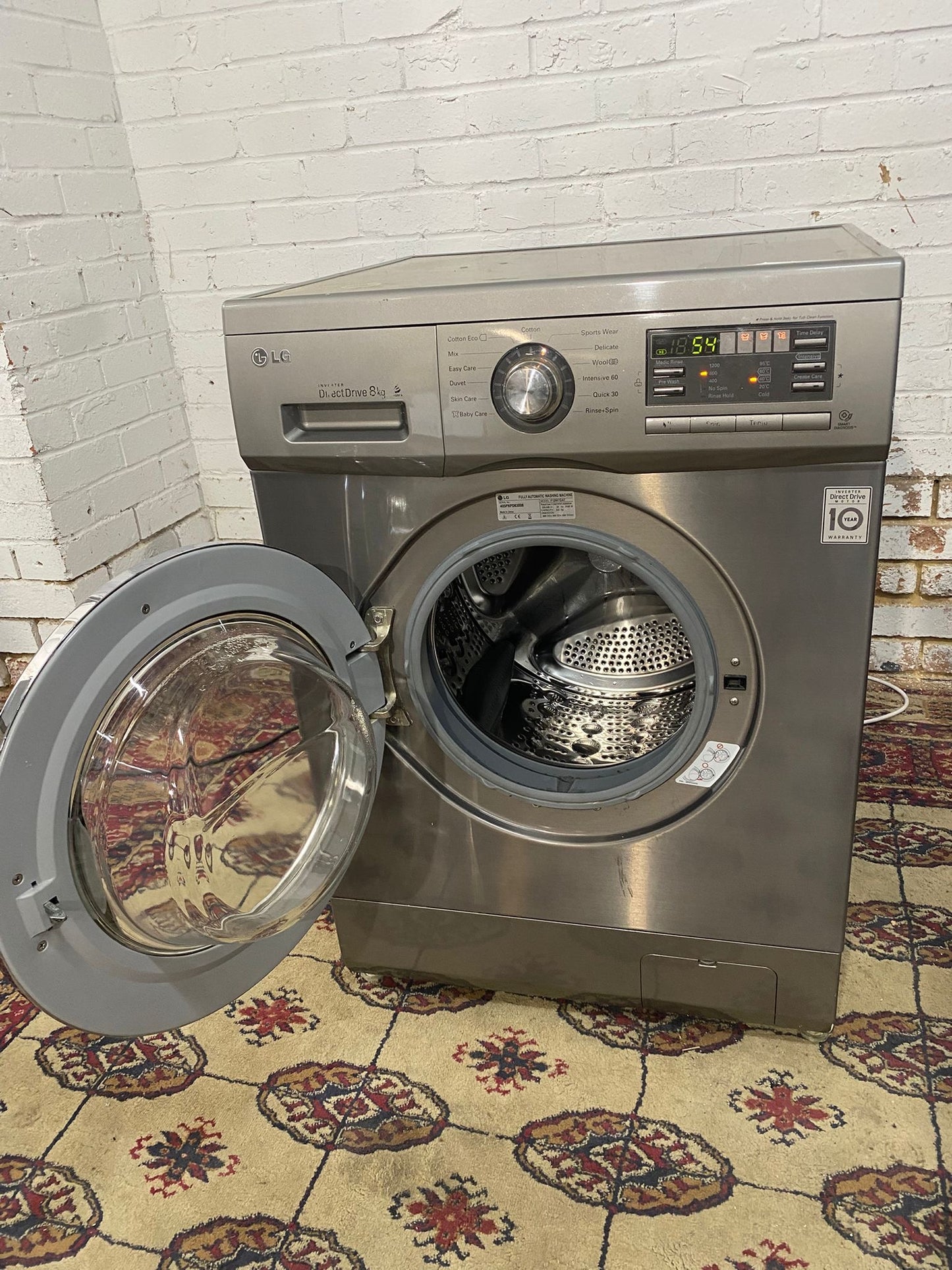 LG 8KG Stainless Steel Direct Drive Washing Machine For Sale