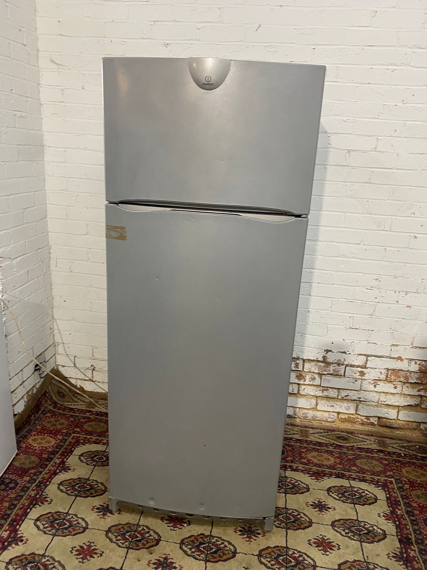 Indesit 70 CM Wide Grey Fridge Freezer On Top For Sale