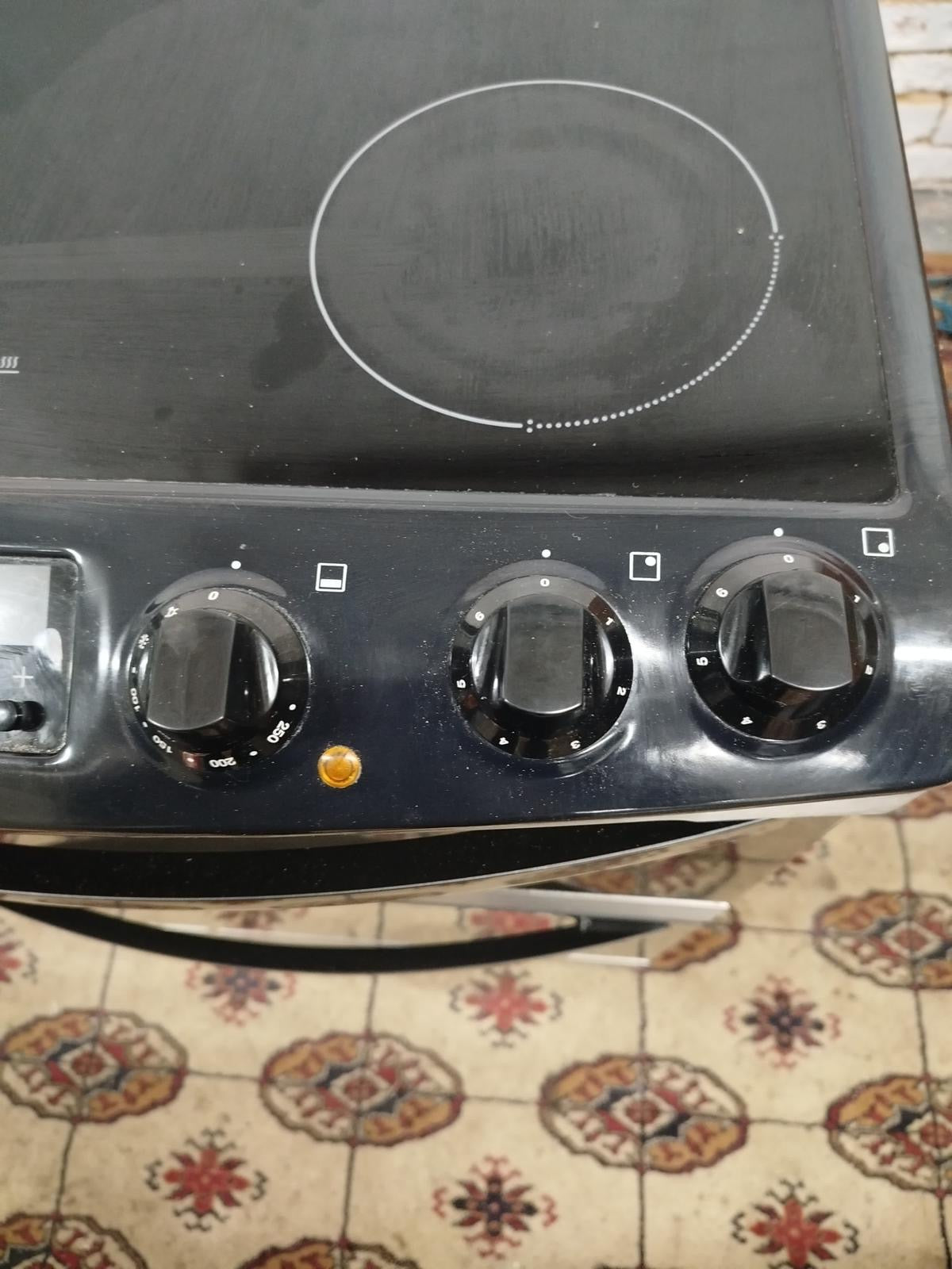 Zanussi 60CM Black Electric Cooker With Dual Oven/Grill For Sale