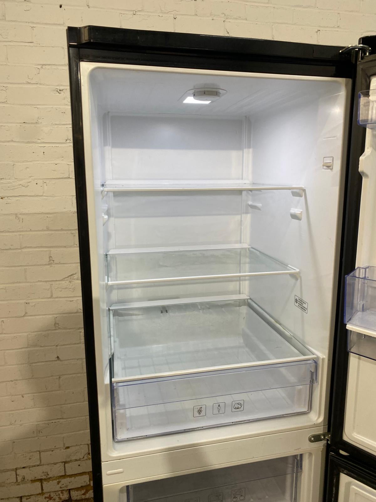 Tall HotPoint Black Fridge Freezer For Sale