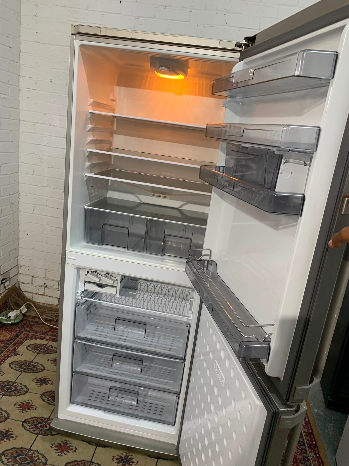 BlomBerg Stainless Steel Fridge Freezer For Sale