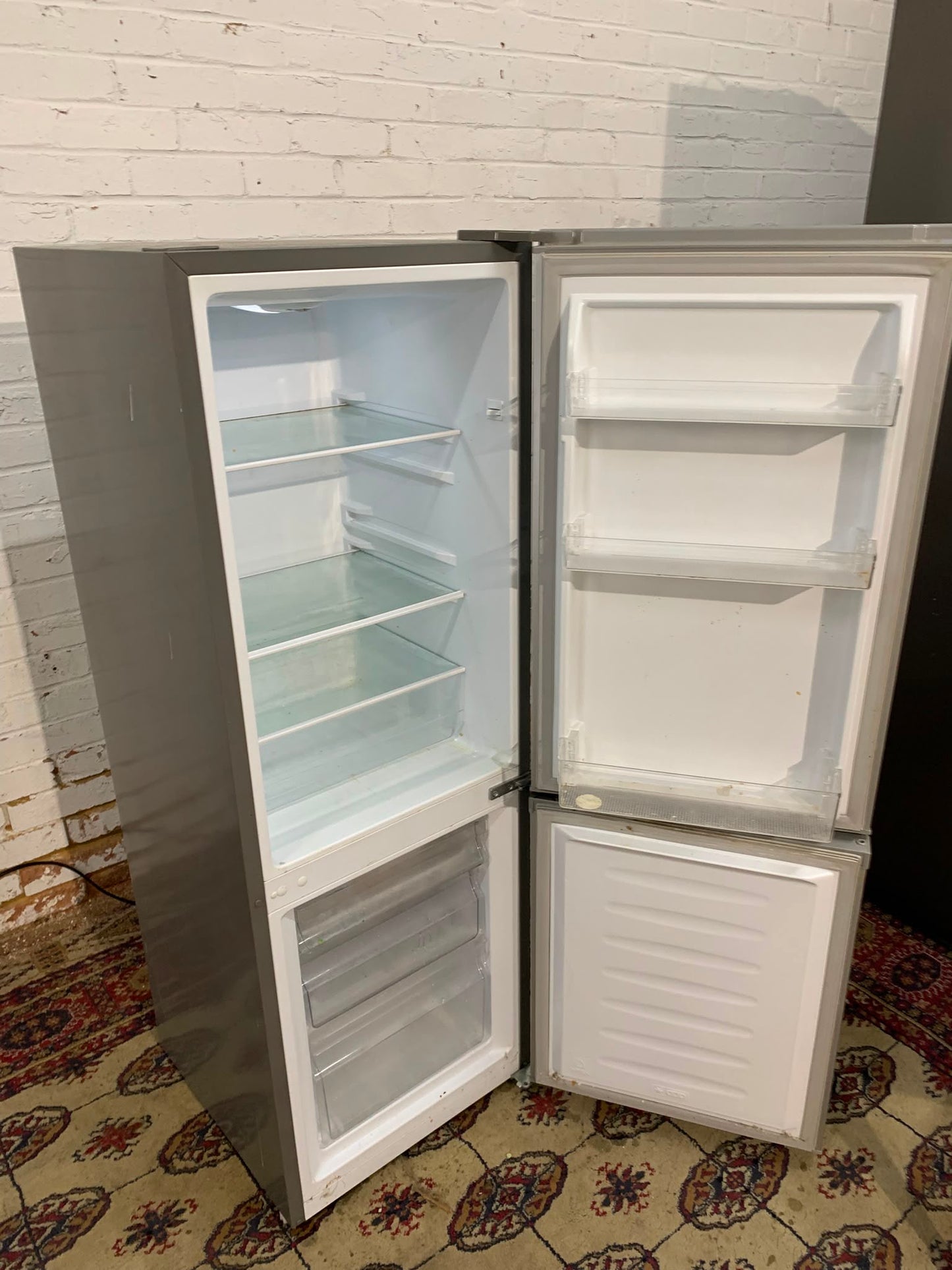 Curreys Grey Medium Fridge Freezer For Sale