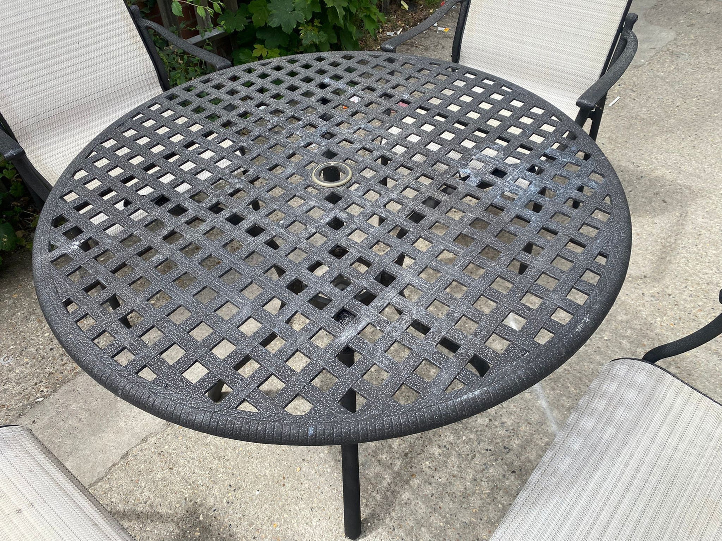 Garden Patio Set Round Table With 4 Chairs For Sale