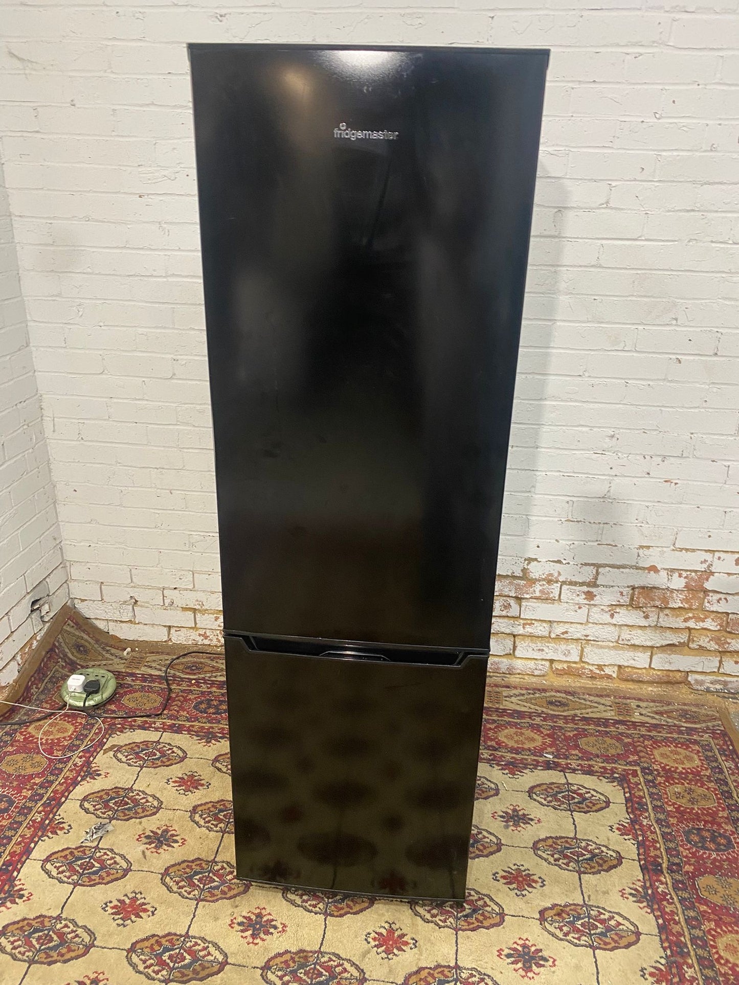 Tall 180CM FridgeMaster Black Fridge Freezer For Sale