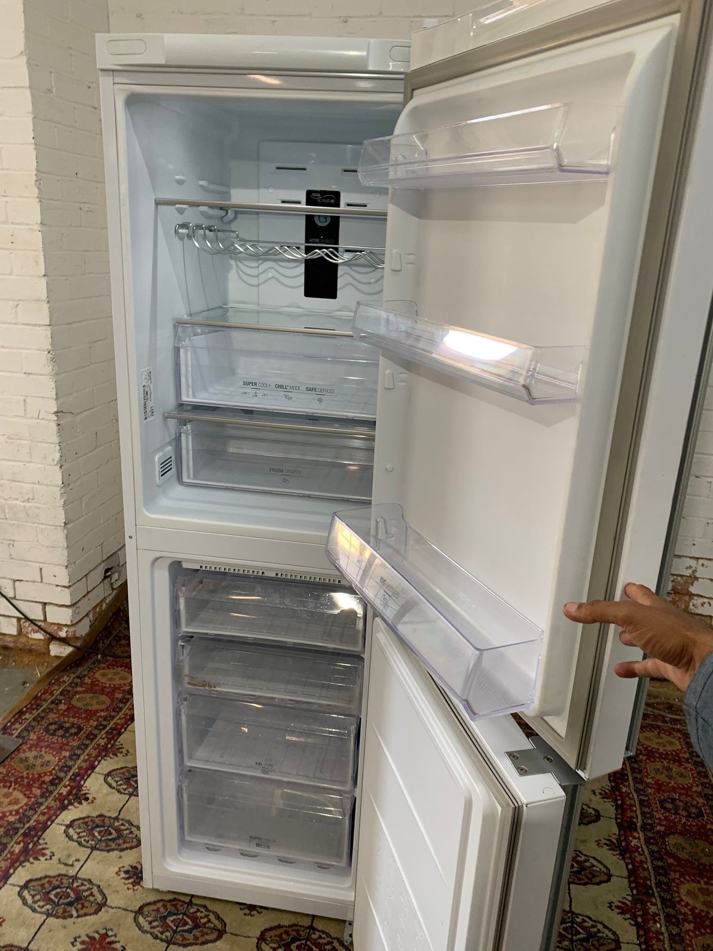 Tall Liebherr Grey Fridge Freezer For Sale